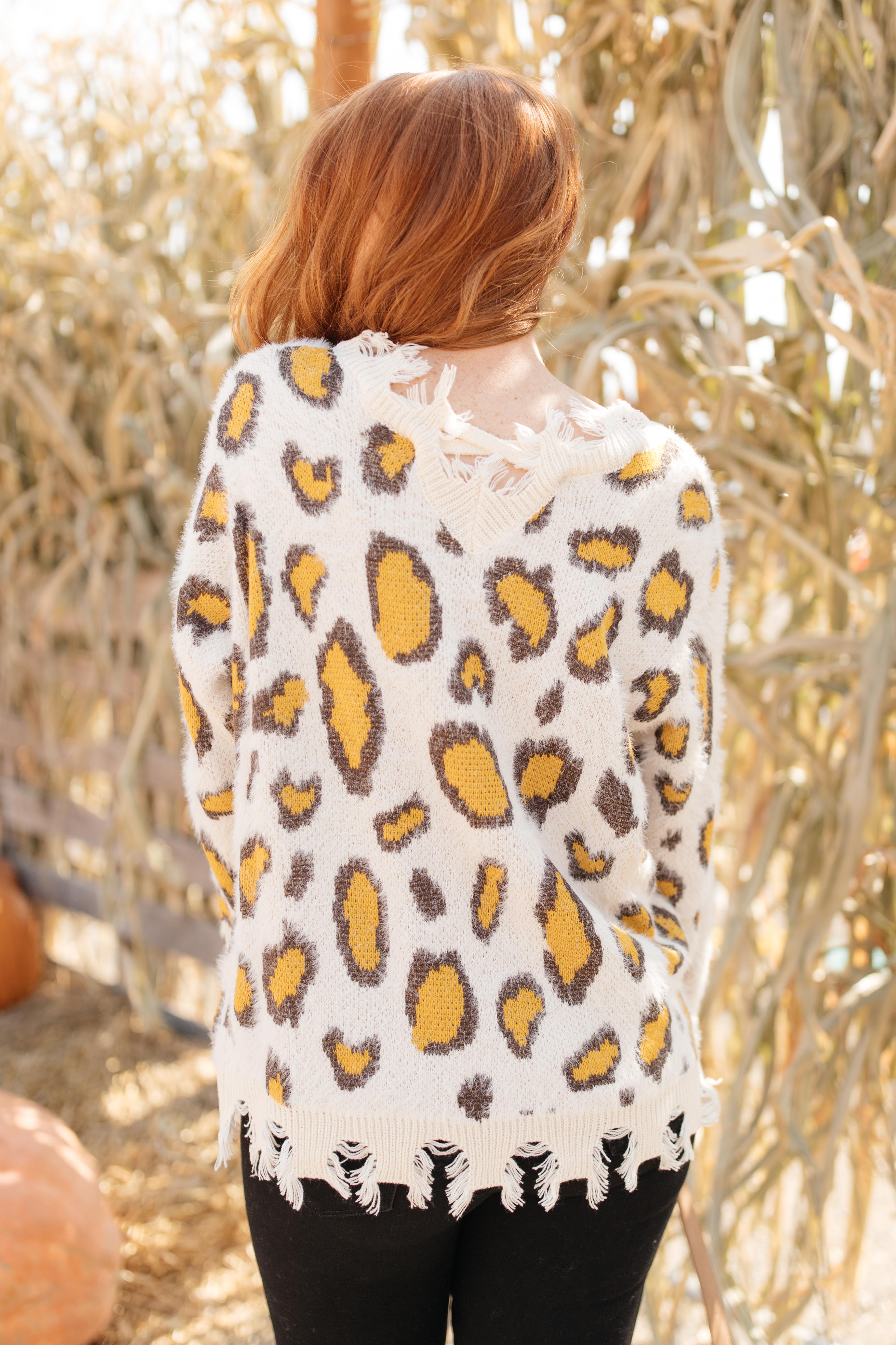 Mellow Yellow Leopard Sweater