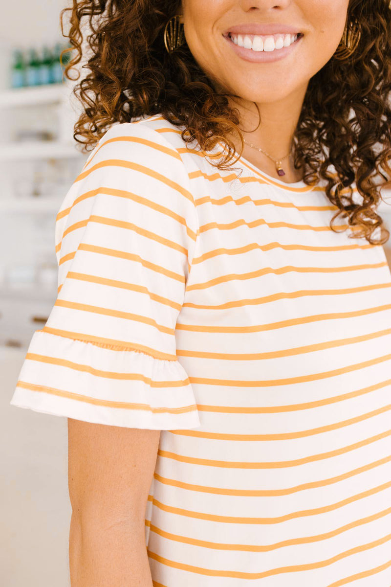 Mellow Yellow Striped Top