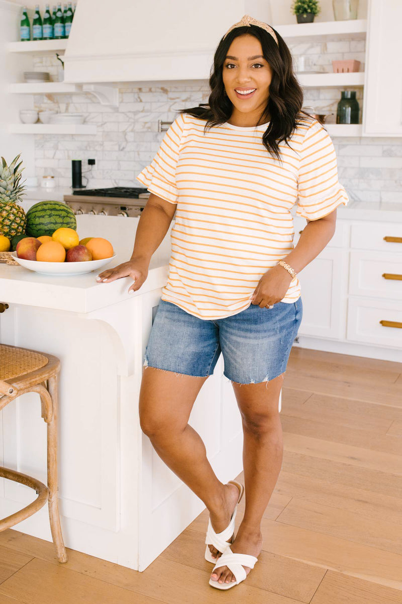 Mellow Yellow Striped Top