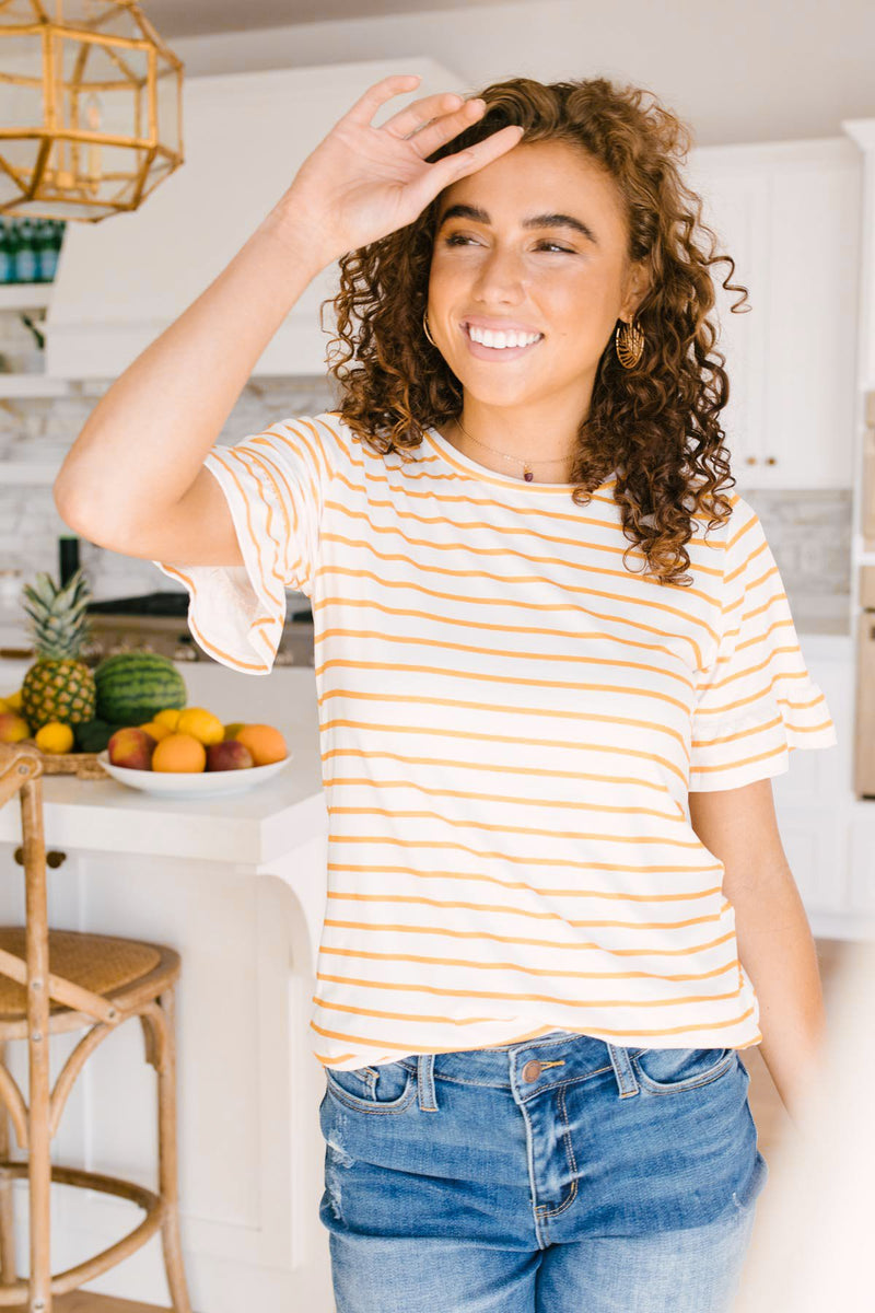 Mellow Yellow Striped Top