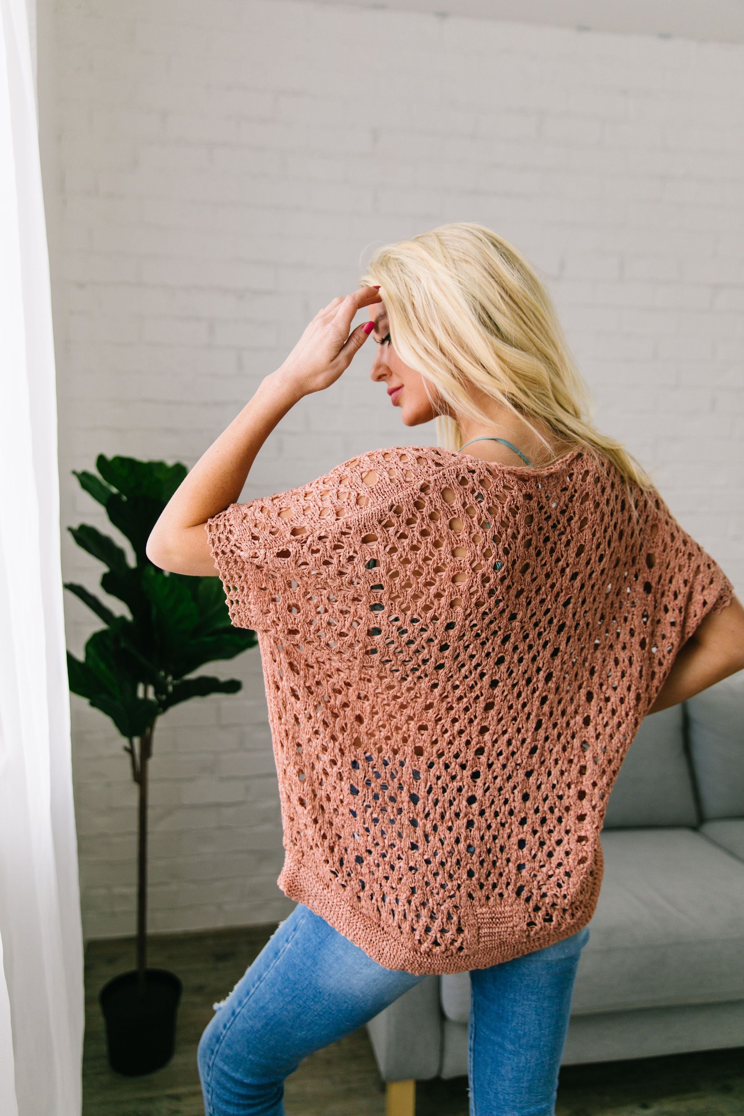 Open Weave Springtime Sweater