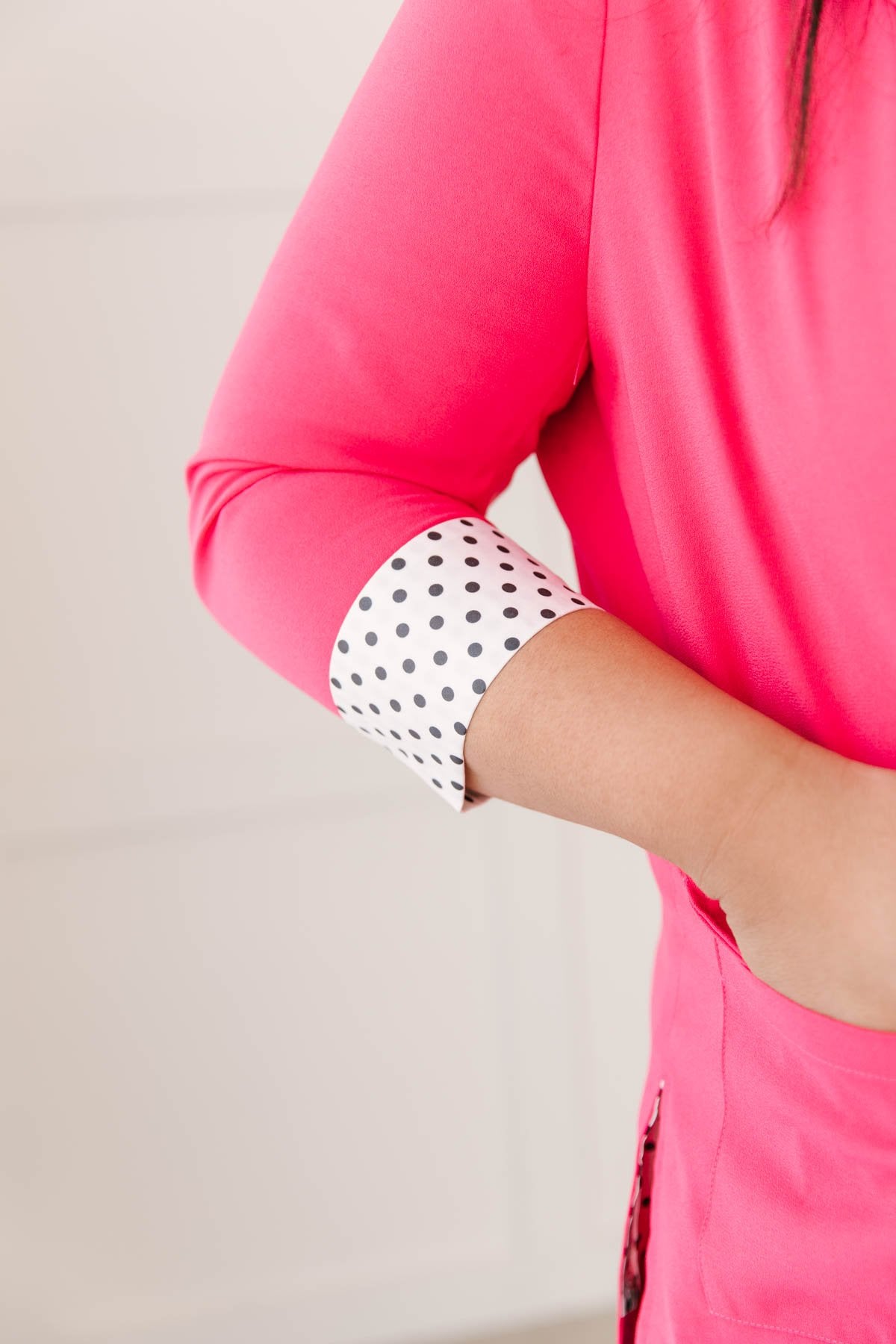 Pop of Polka Pink Blazer