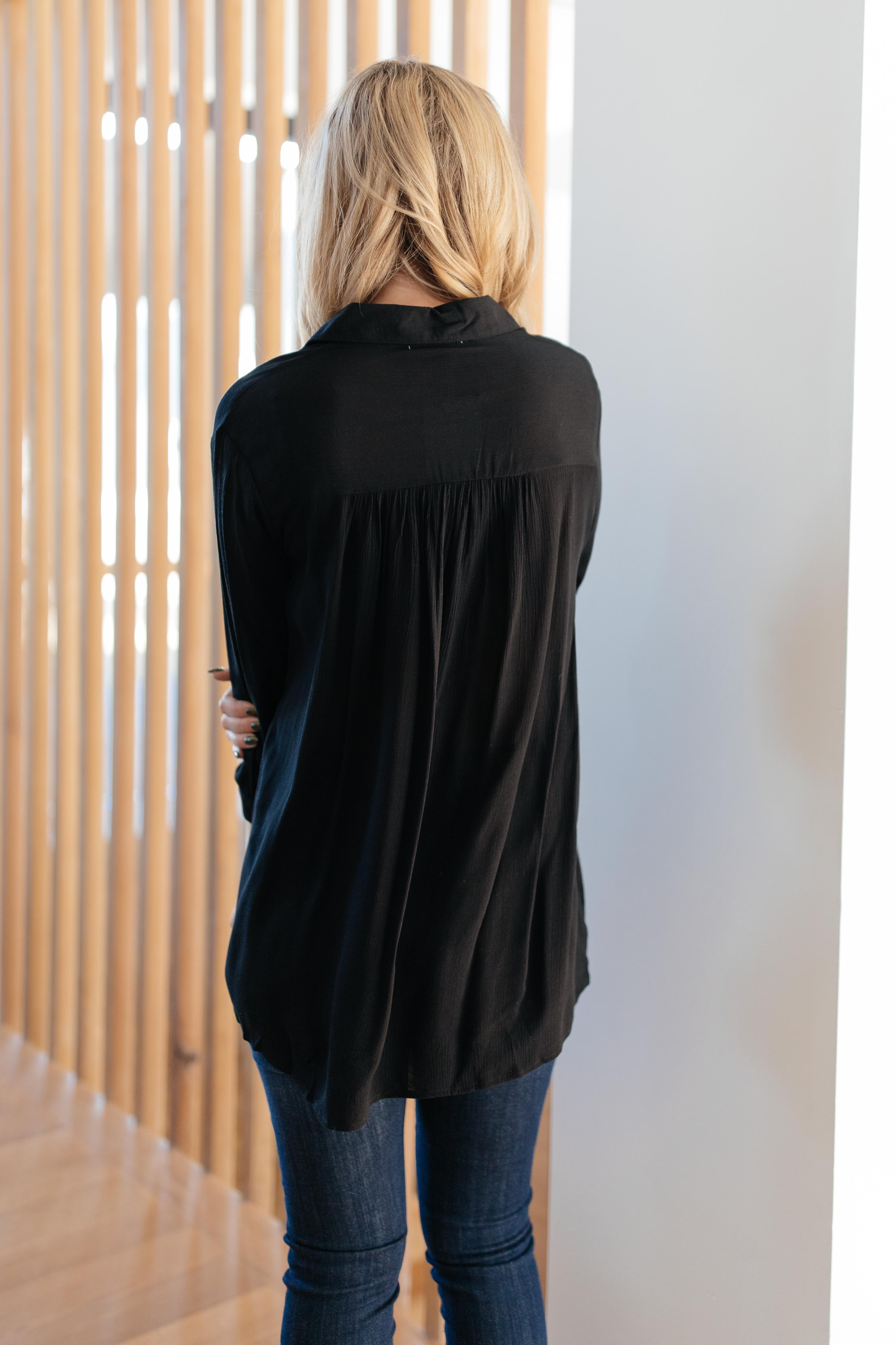 Professionally Casual Top in Black