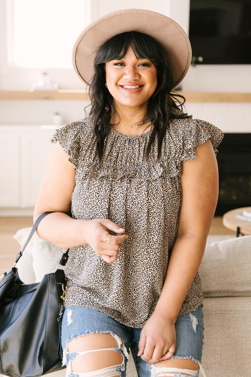 Ruffled Yoke Blouse