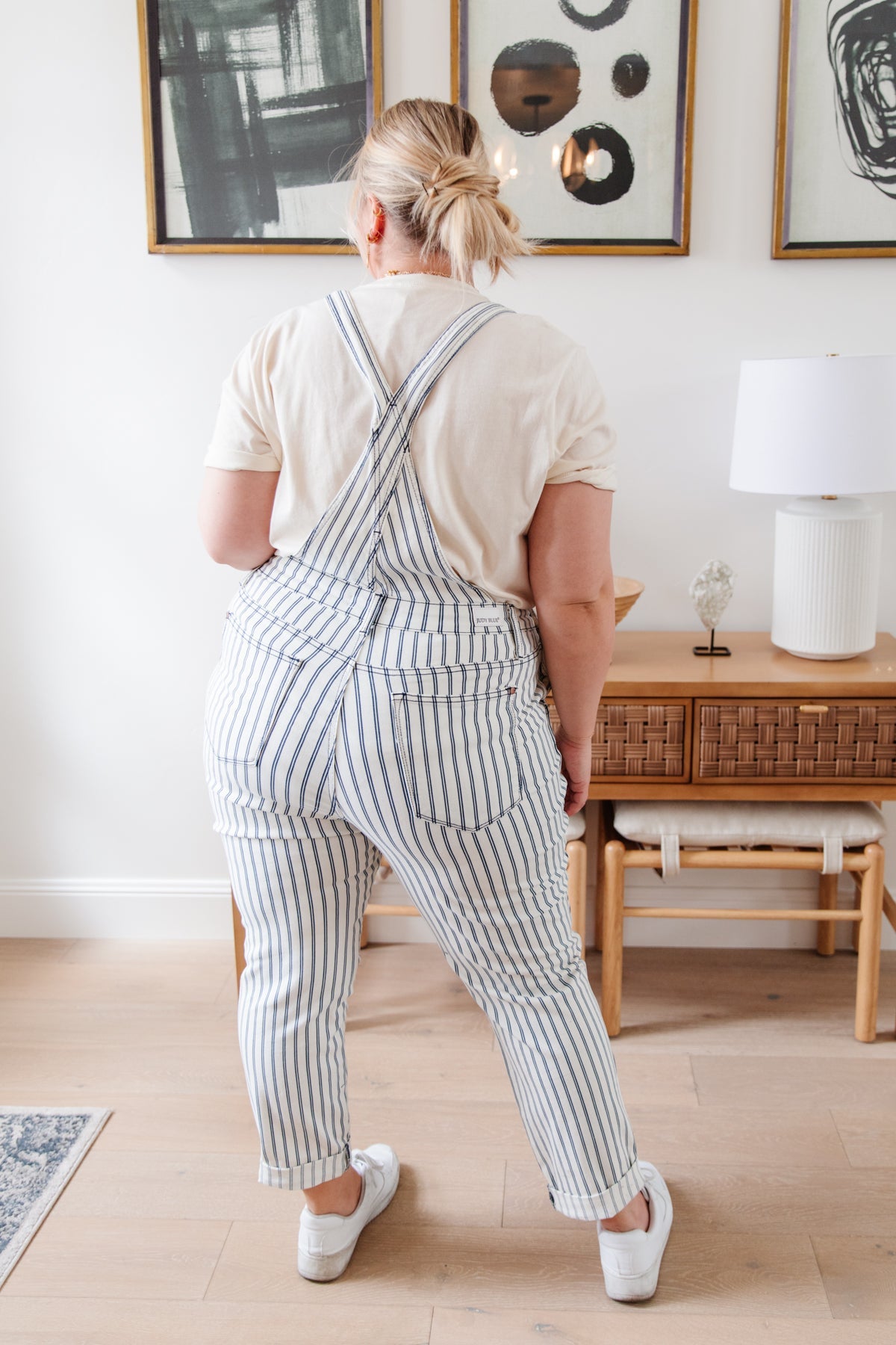 Railroad Stripe Overalls