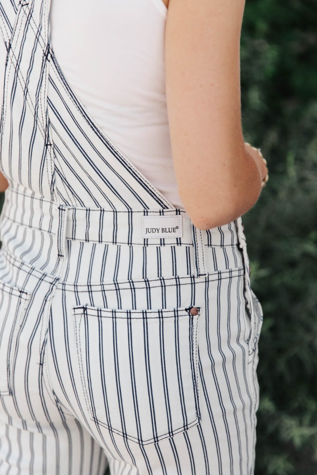 Railroad Stripe Overalls