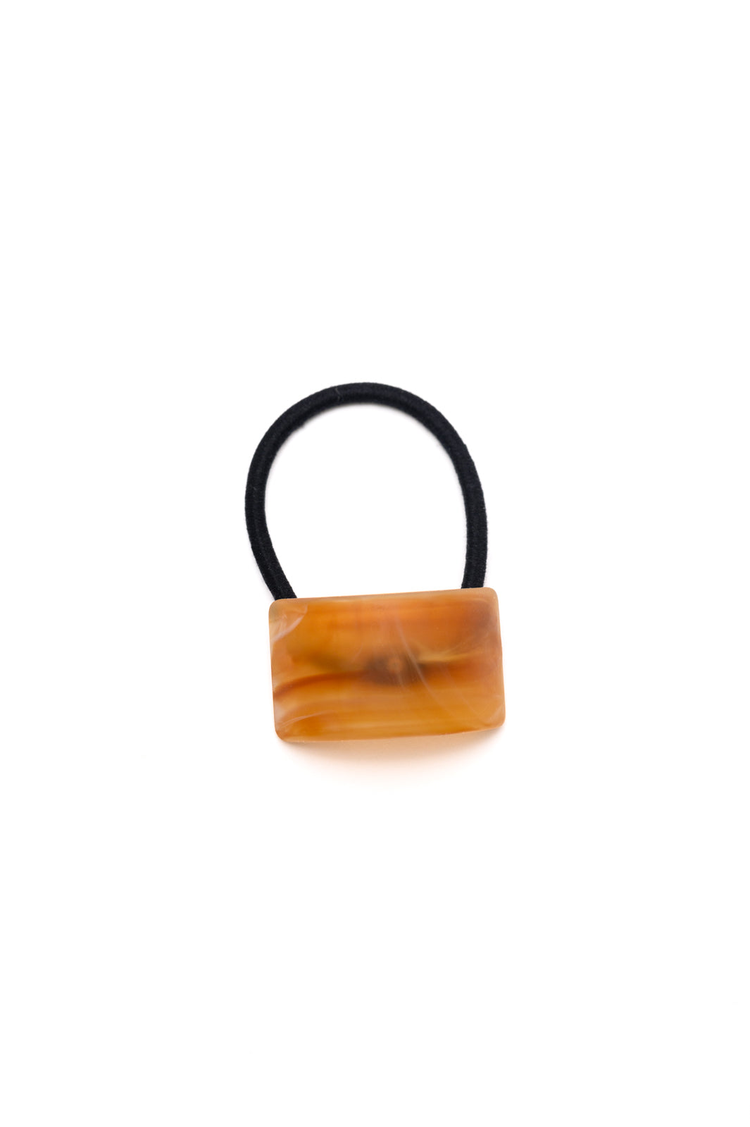 Rectangle Cuff Hair Tie Elastic in Amber