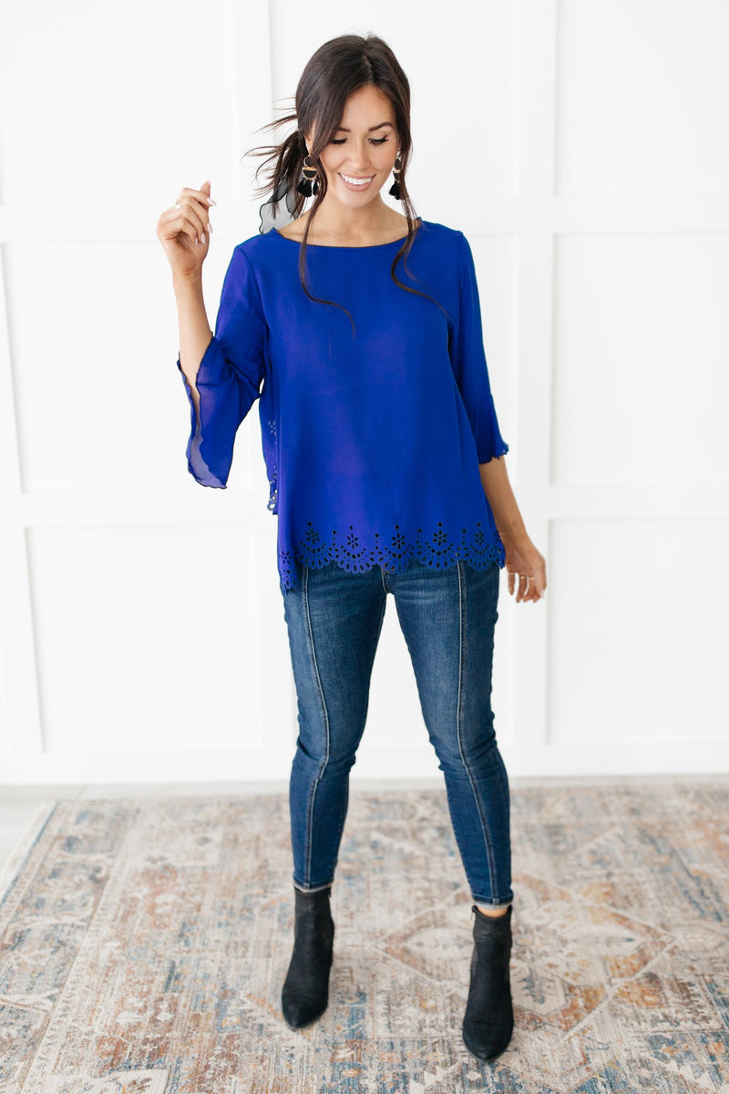 Royal Blue Dream Blouse