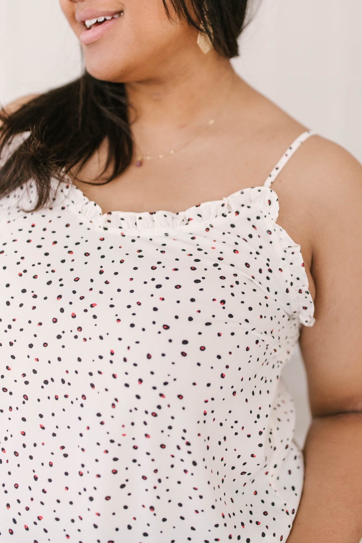 Ruffles & Dots Camisole In Ivory