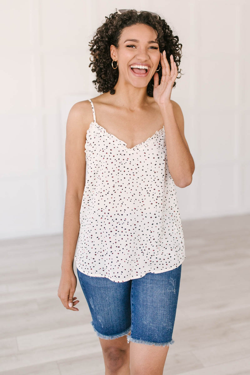 Ruffles & Dots Camisole In Ivory