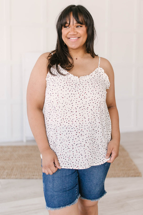 Ruffles & Dots Camisole In Ivory