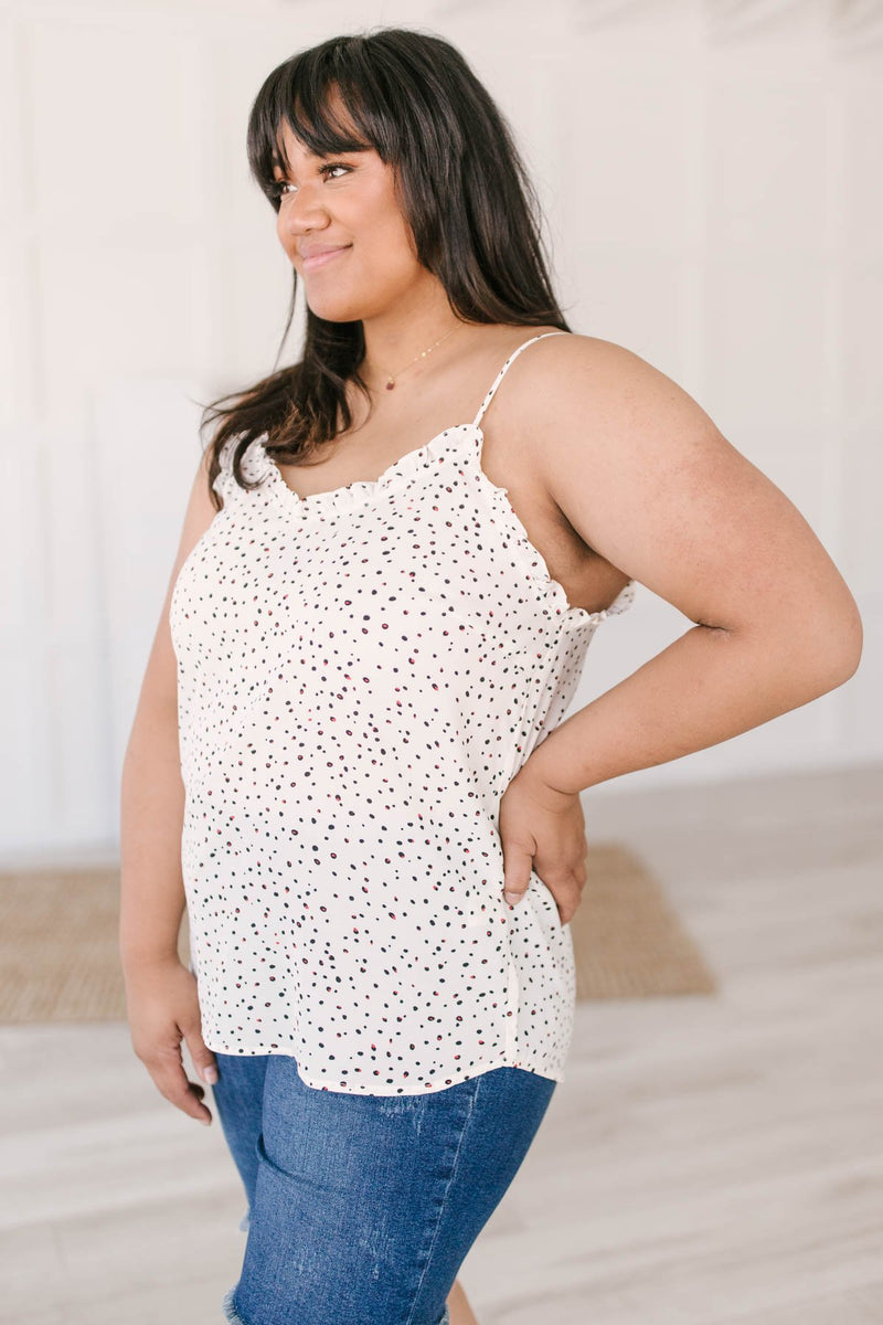 Ruffles & Dots Camisole In Ivory