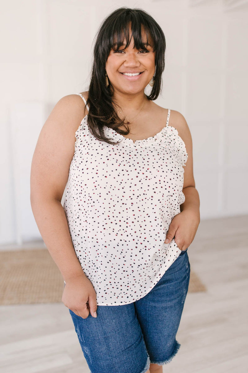 Ruffles & Dots Camisole In Ivory