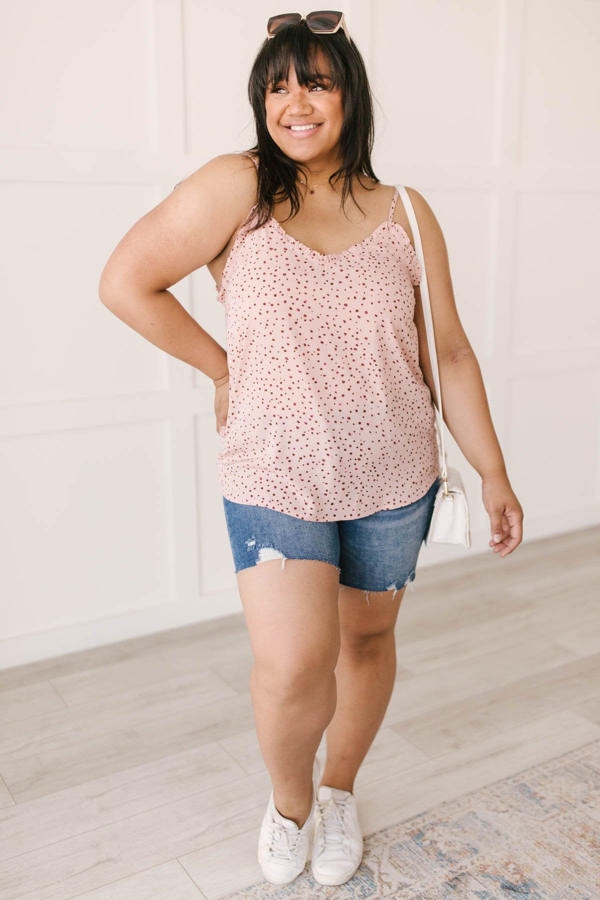 Ruffles & Dots Camisole In Pink