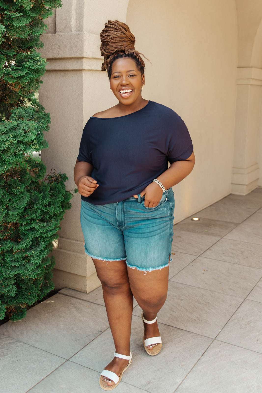 Sightseeing Top in Navy