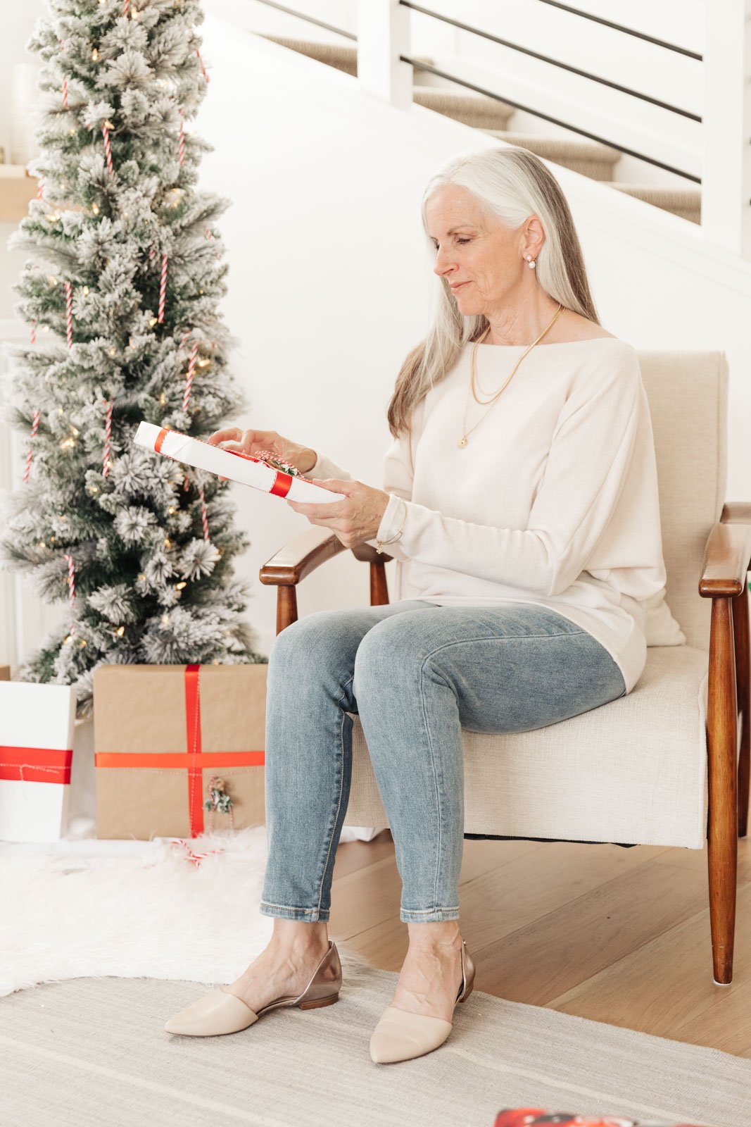 Snowed In Sweater in Ivory