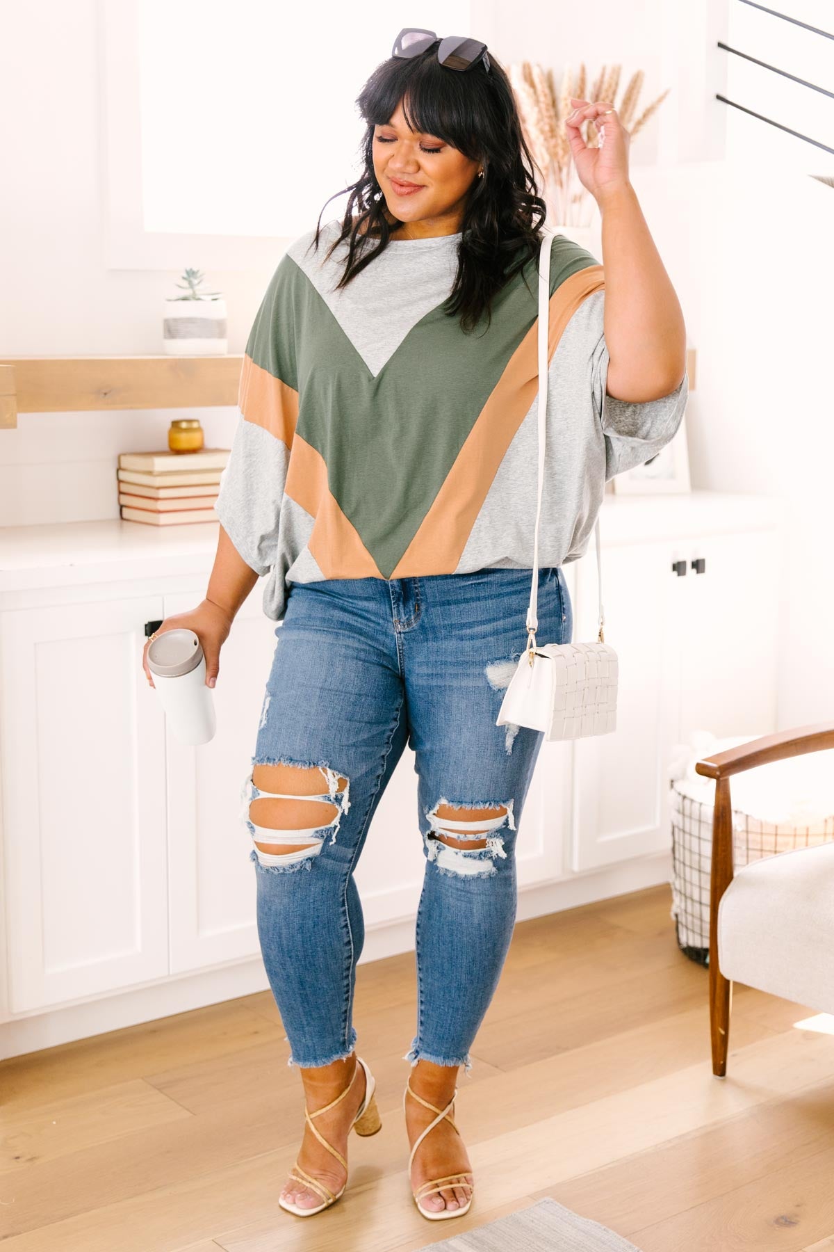 The Kourtney Chevron Top