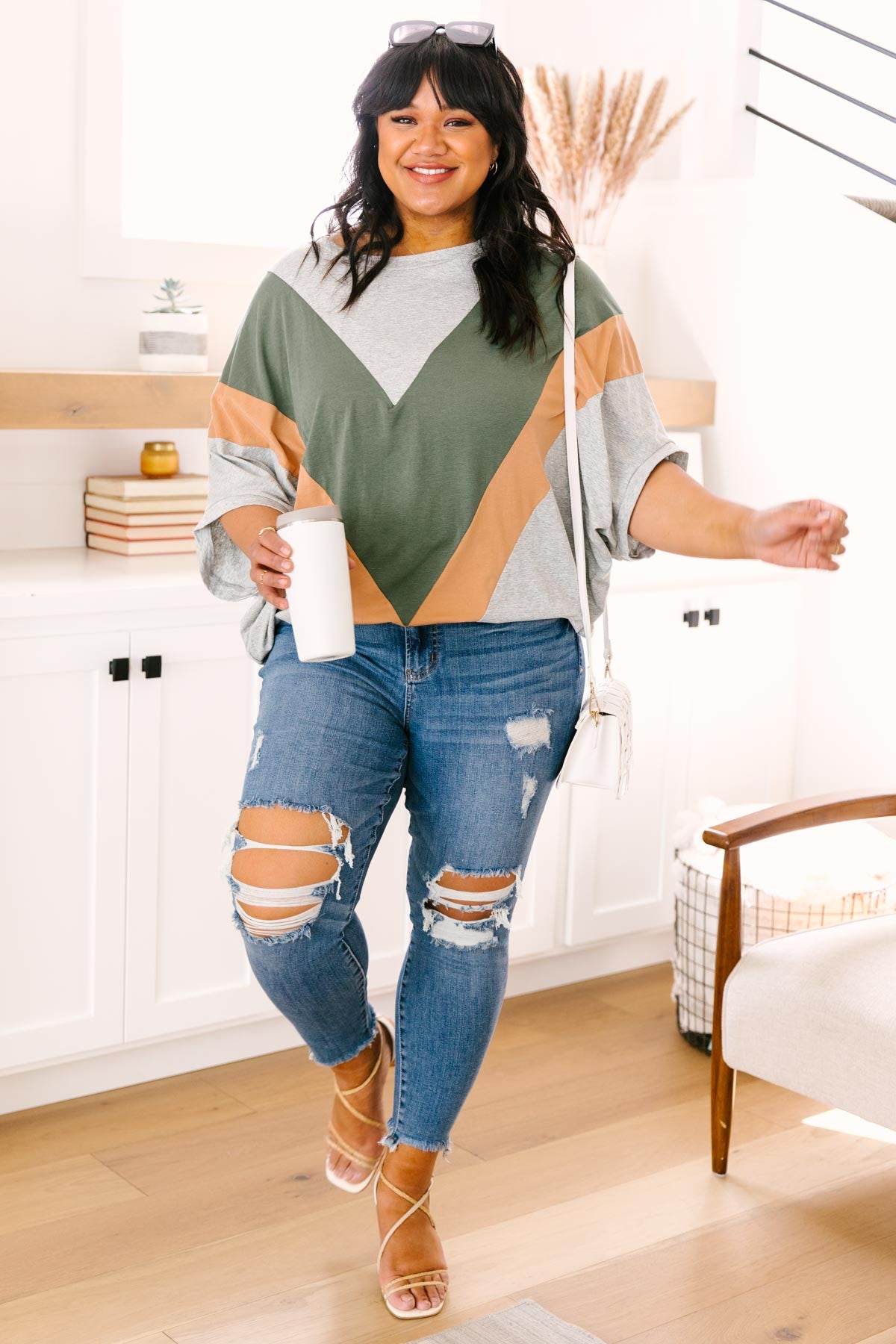 The Kourtney Chevron Top