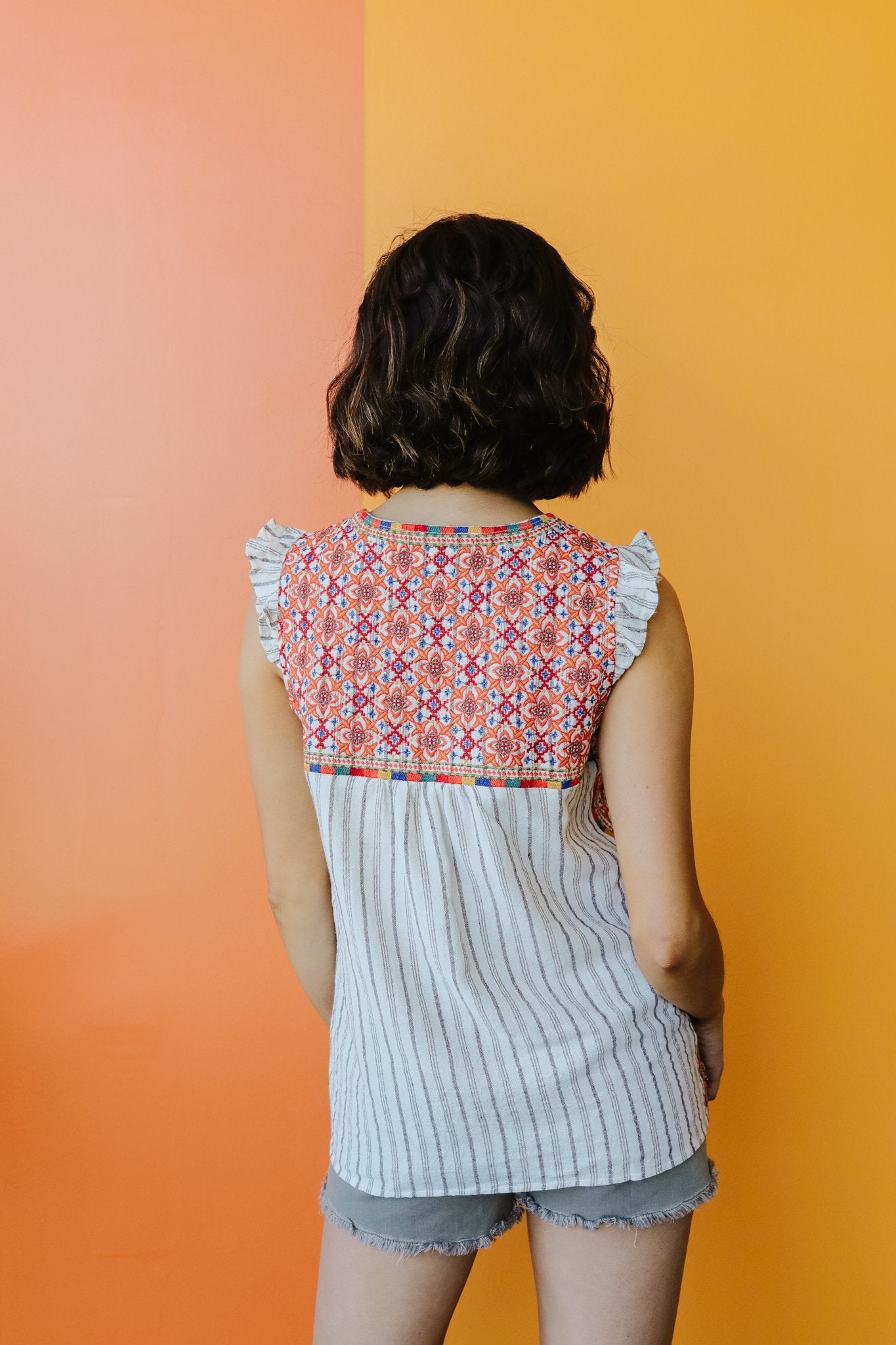 Tassels Rule Embroidered Top