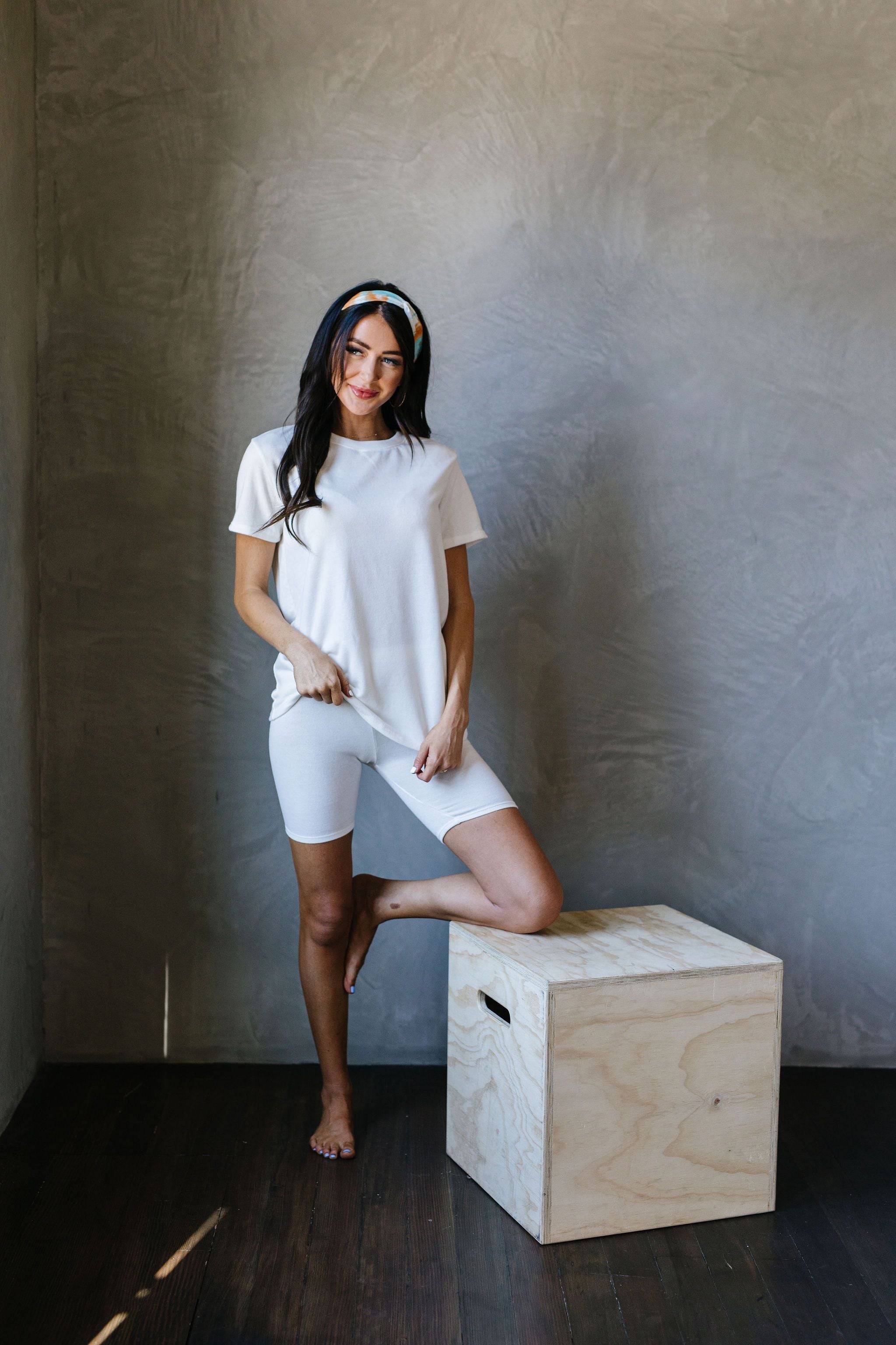 To Lounge Or Bike Shorts In Ivory