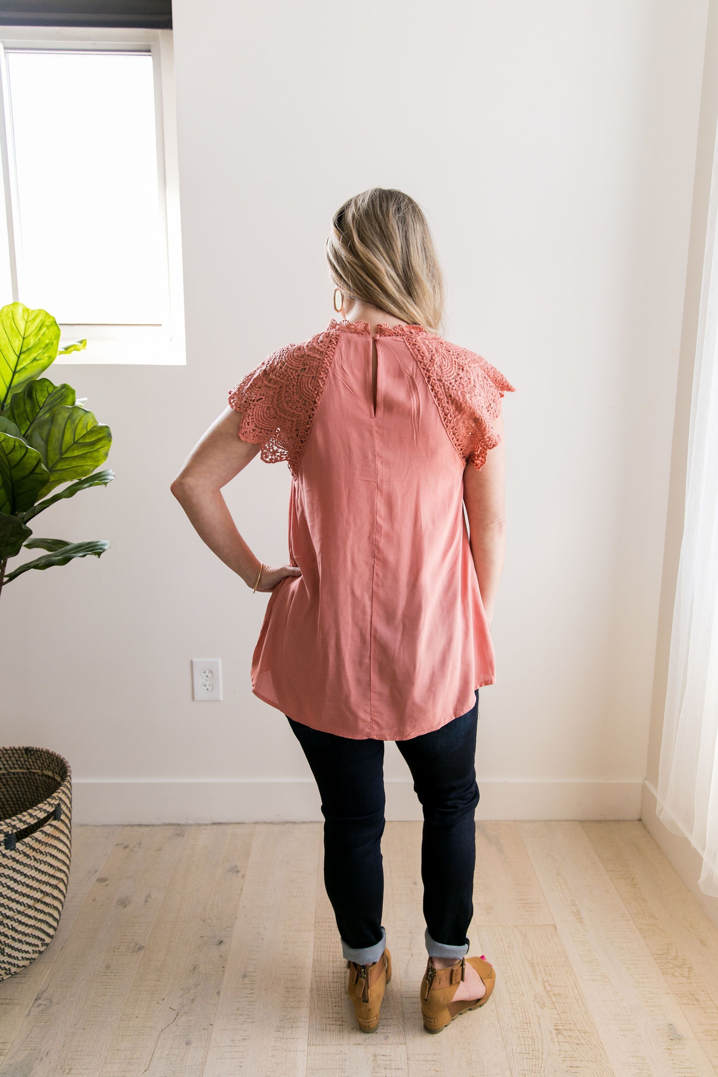 Topped With Lace Blouse