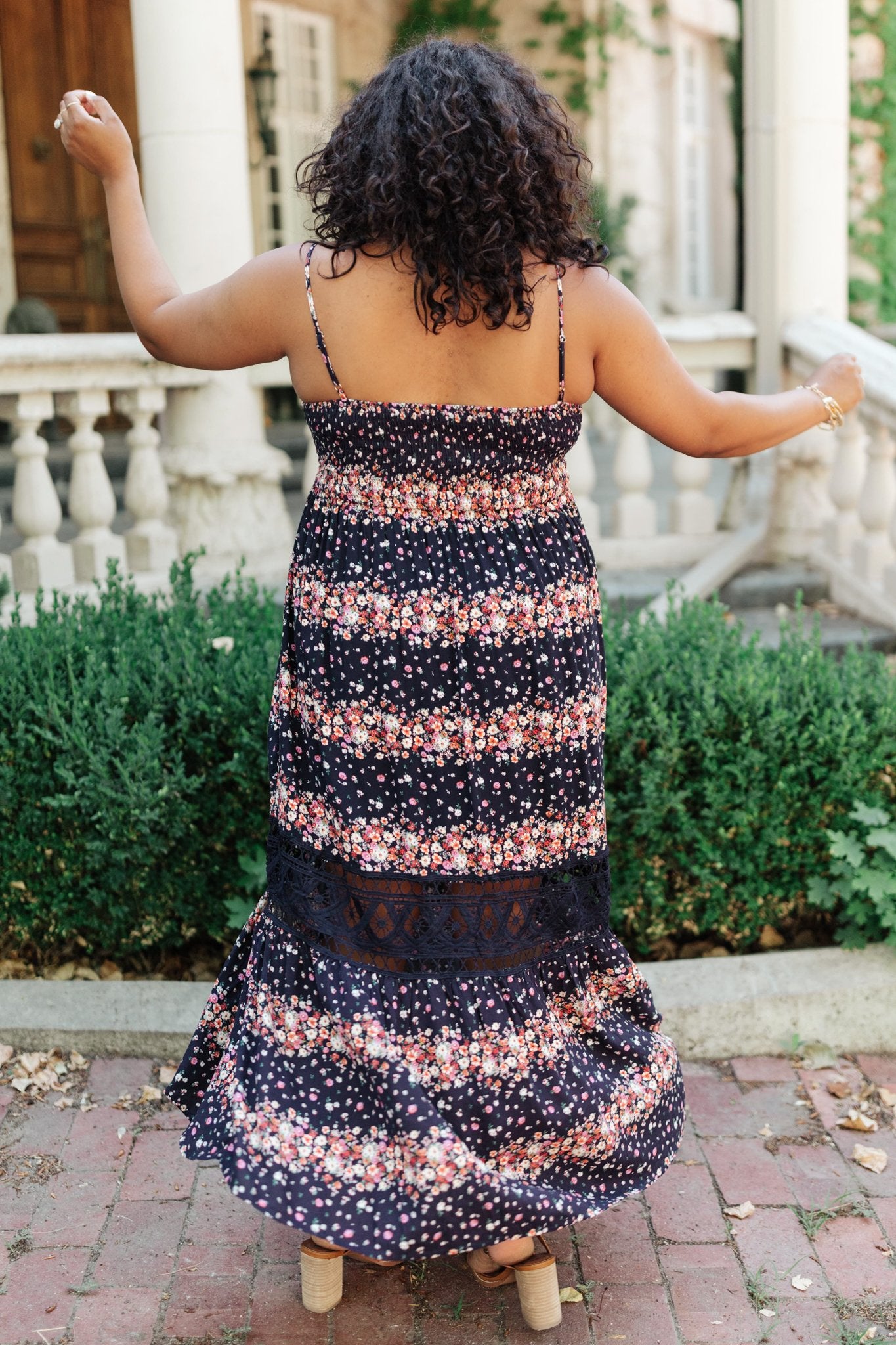 Stripes In Bloom Dress