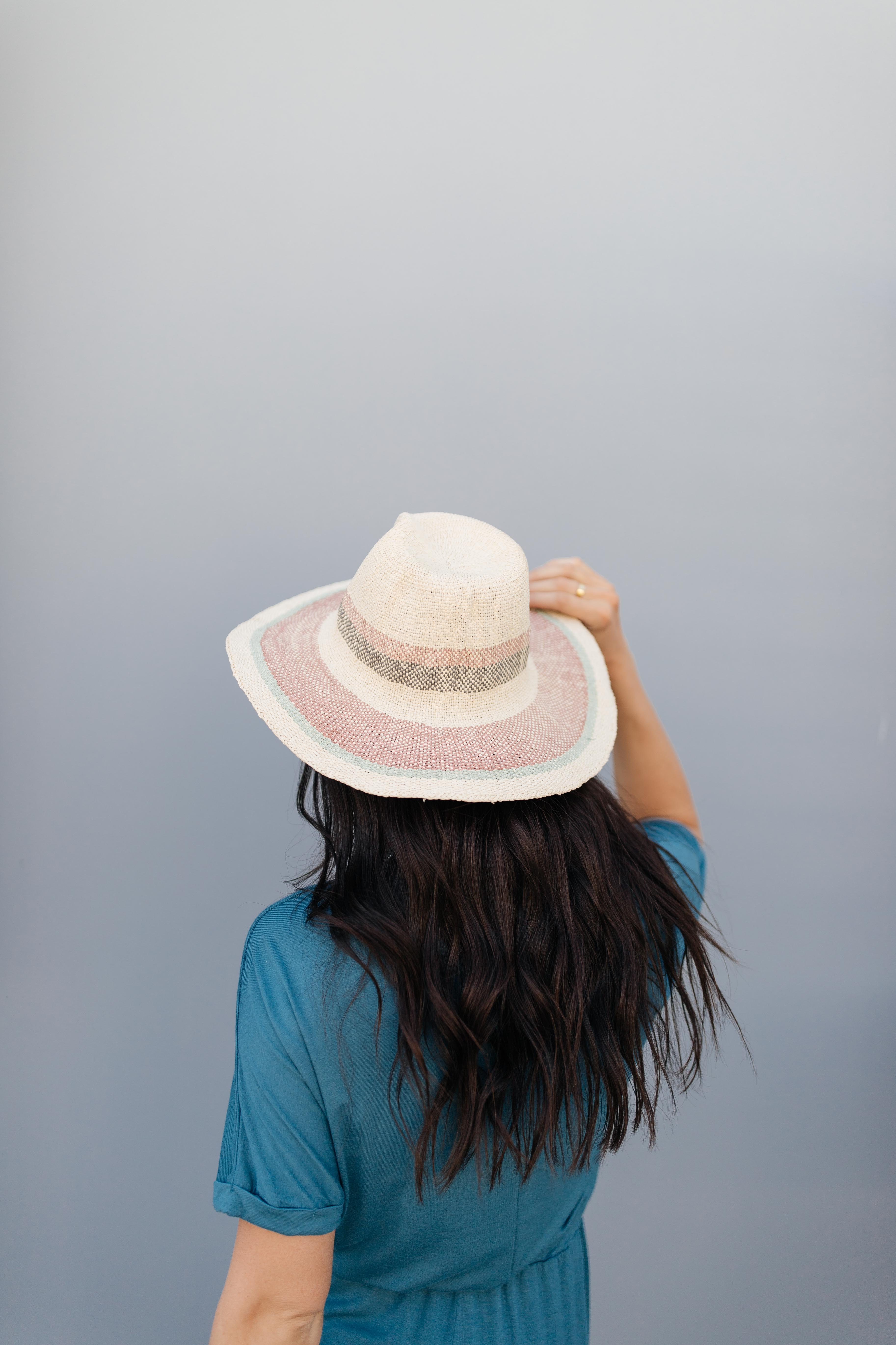 Undercover Striped Straw Hat