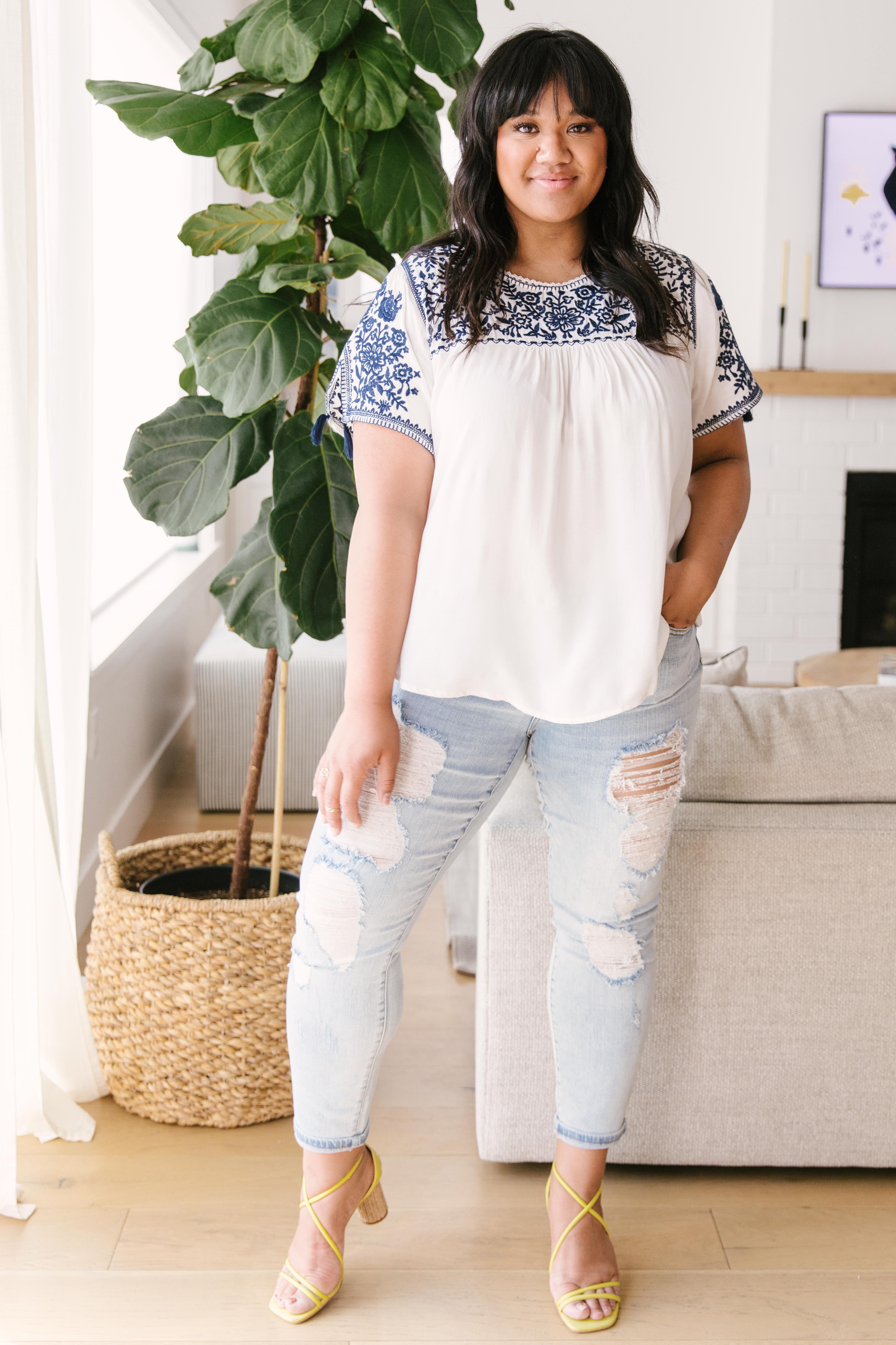 Wanderlust Embroidered Blouse