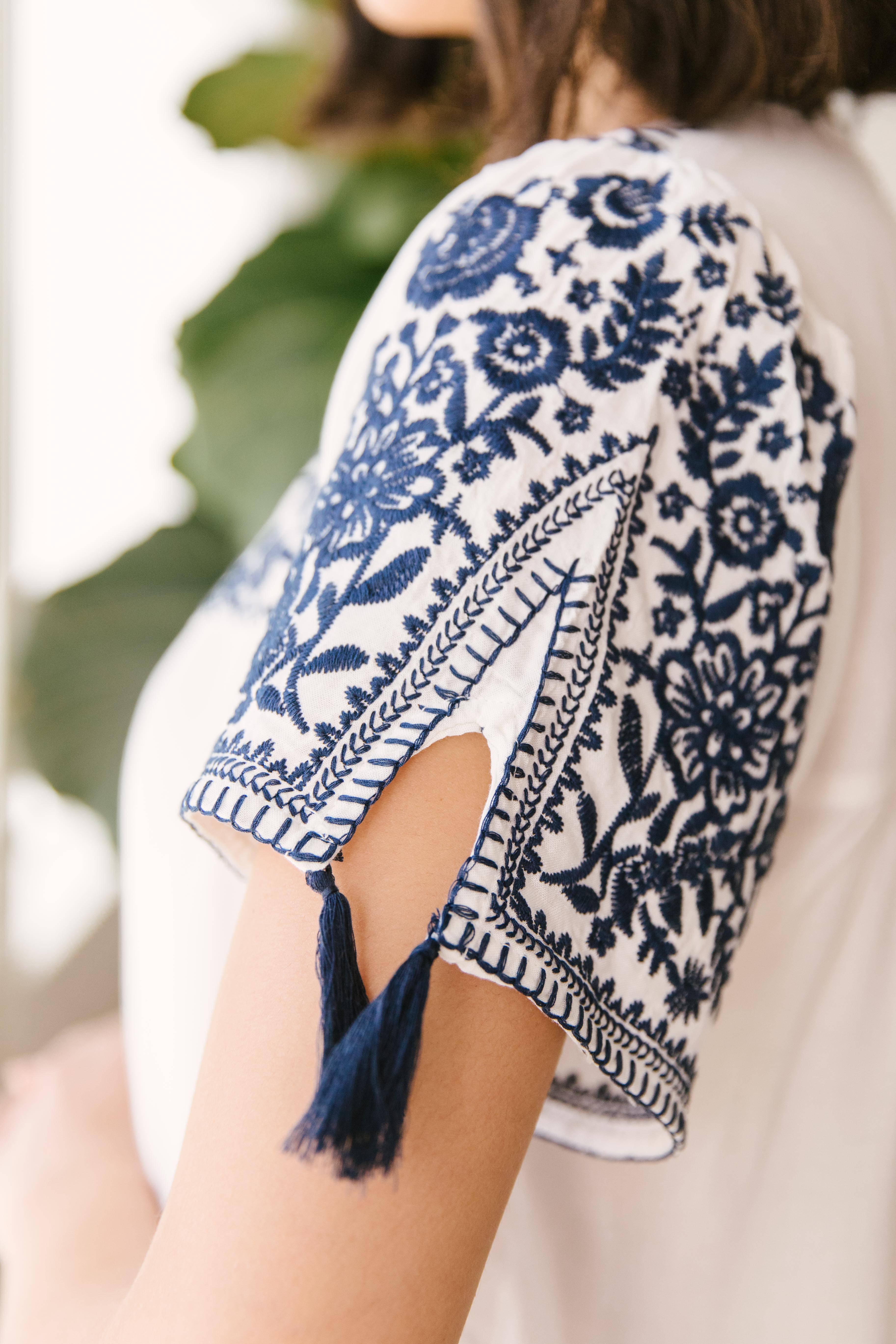 Wanderlust Embroidered Blouse