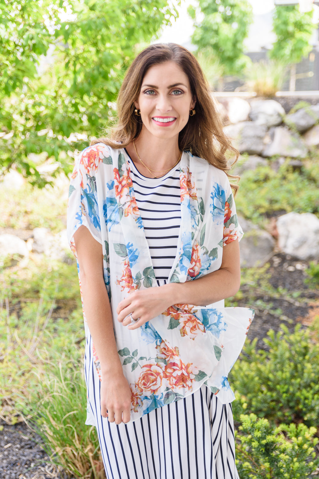 Wildflower Kimono in White