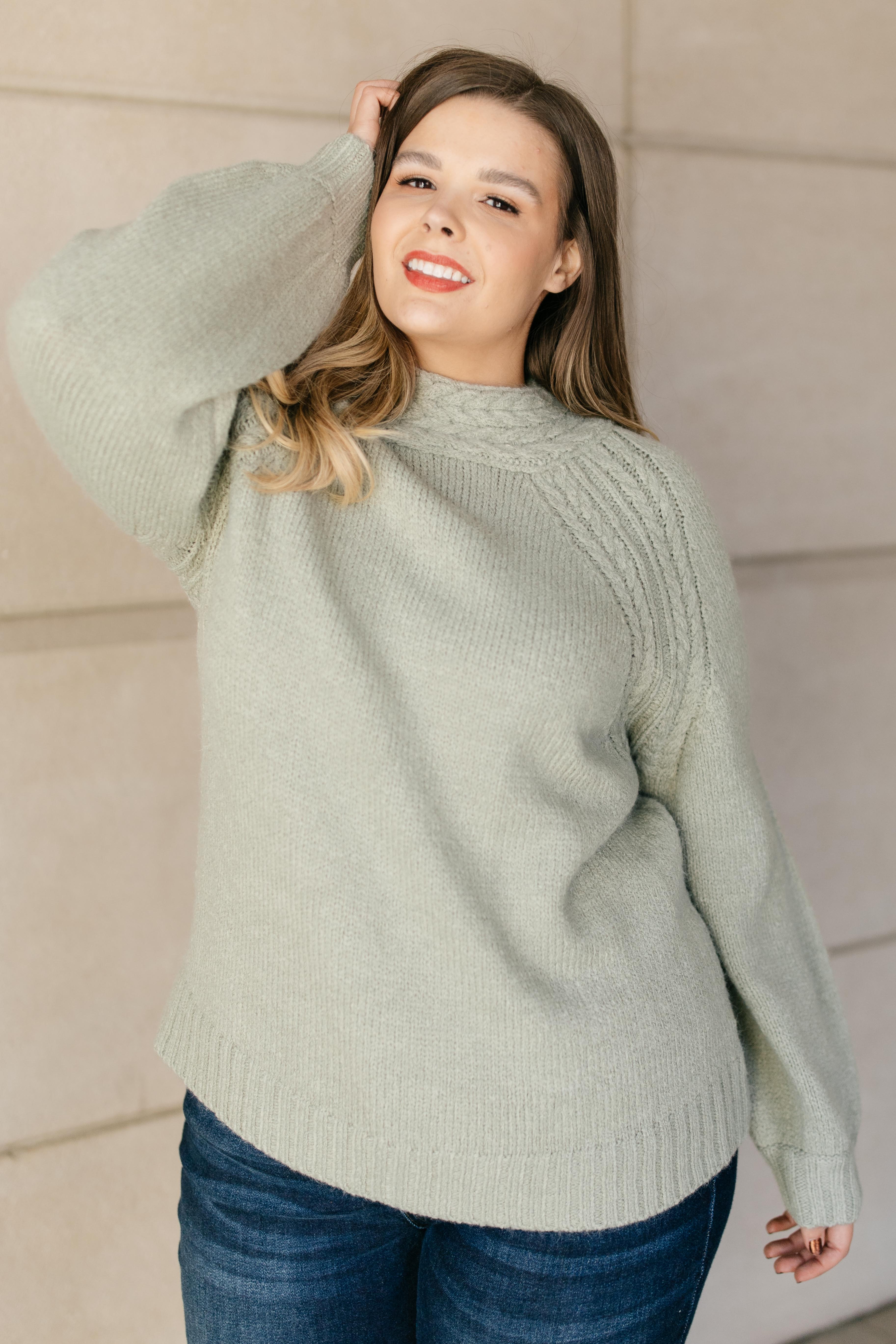 Your Favorite Knit Sweater in Lime