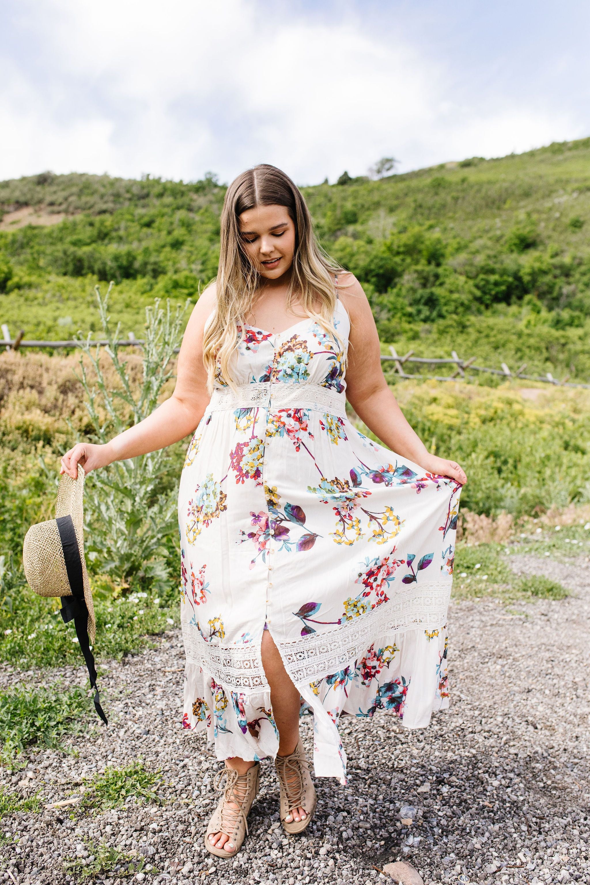 A Little Romance Midi Dress