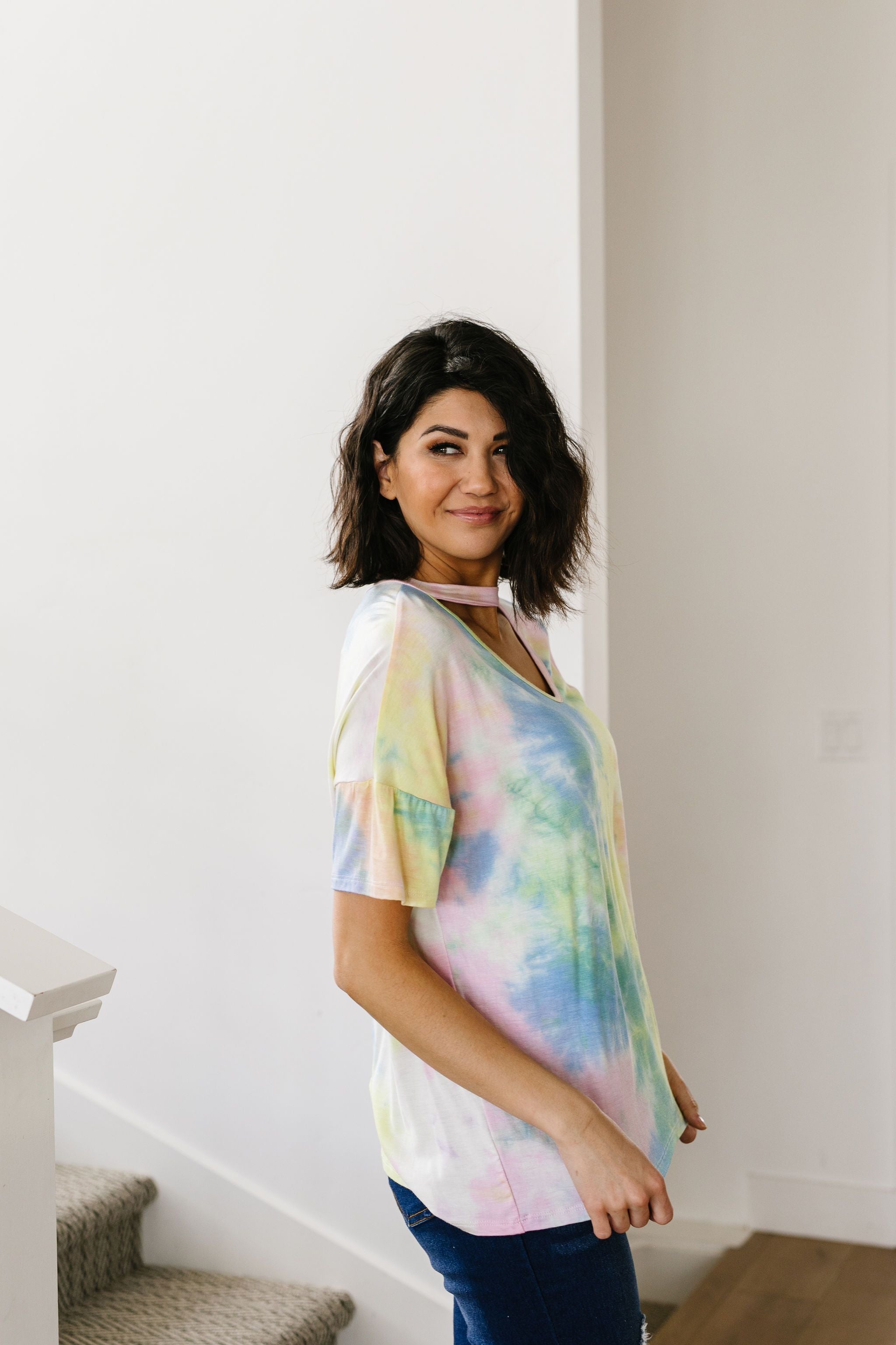 All Choked Up Tie Dye Top