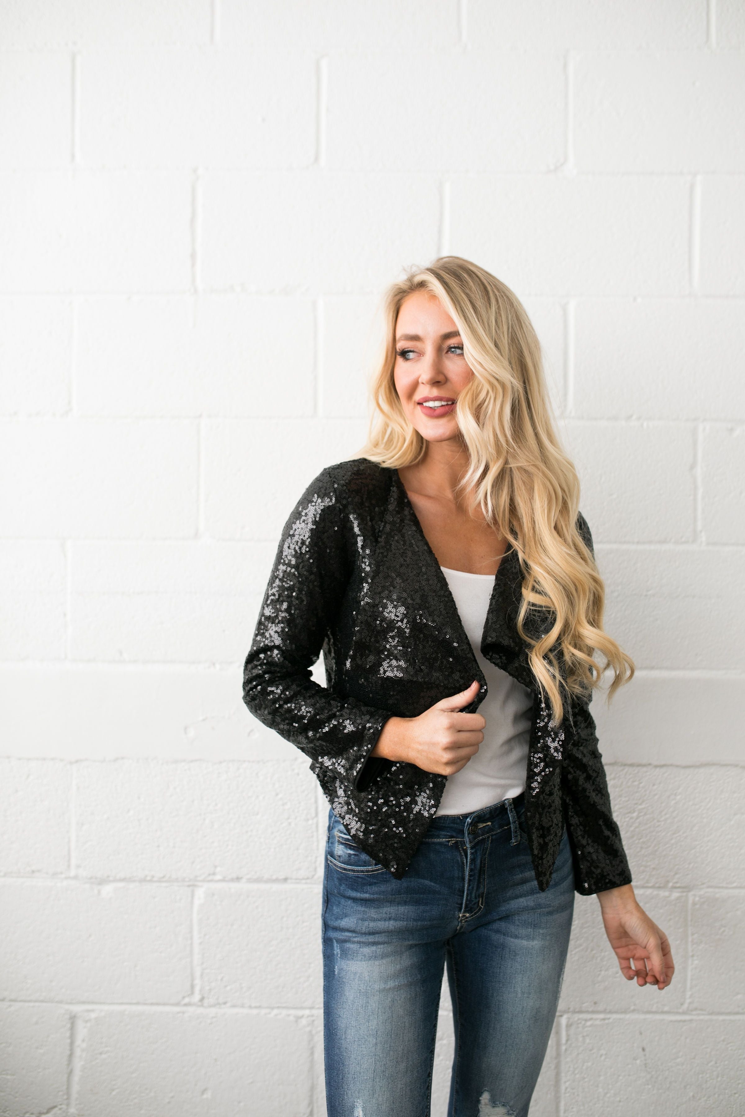 Auld Lang Syne Sequined Blazer - ALL SALES FINAL