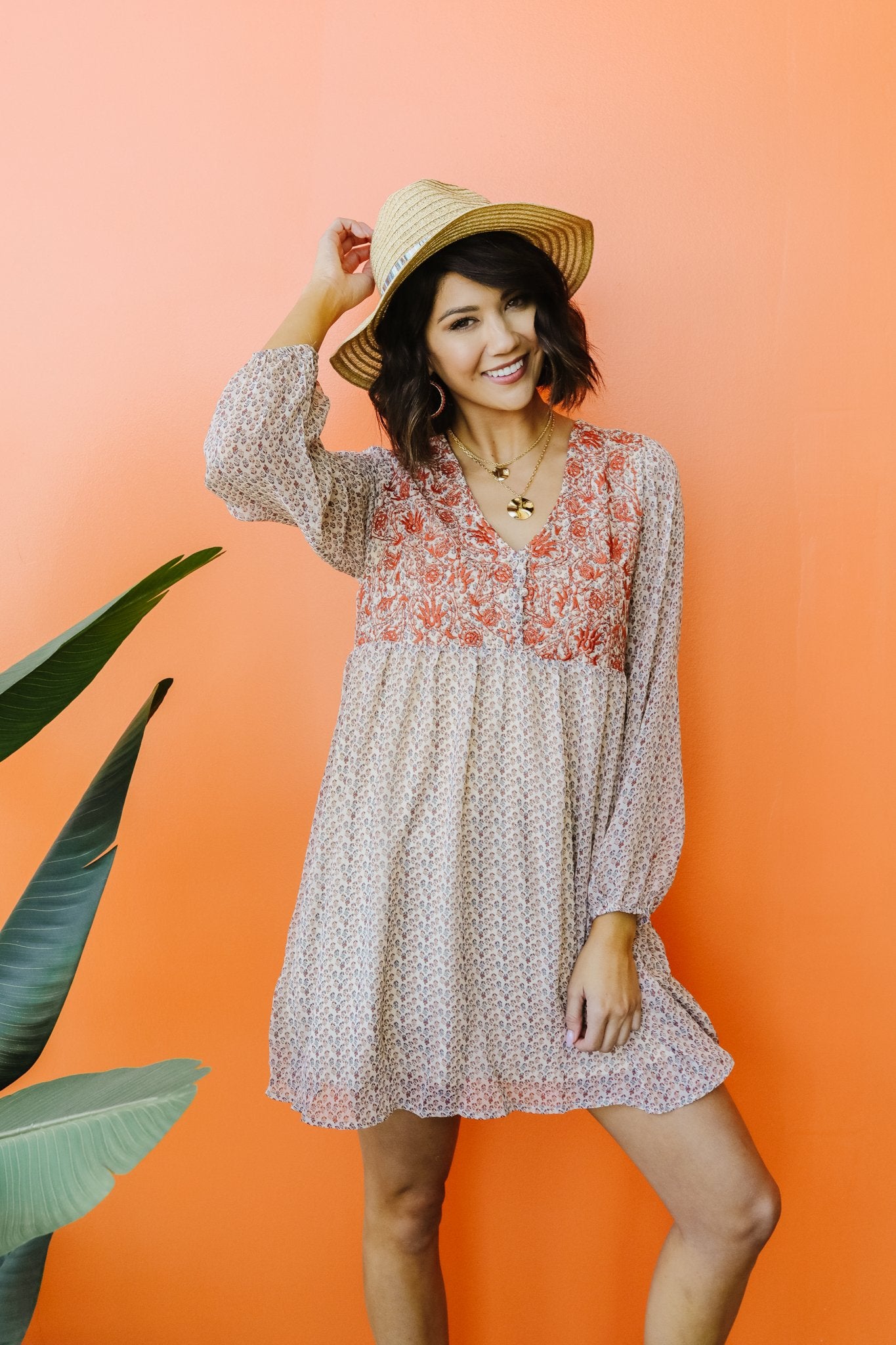 Autumn Embroidered Dress