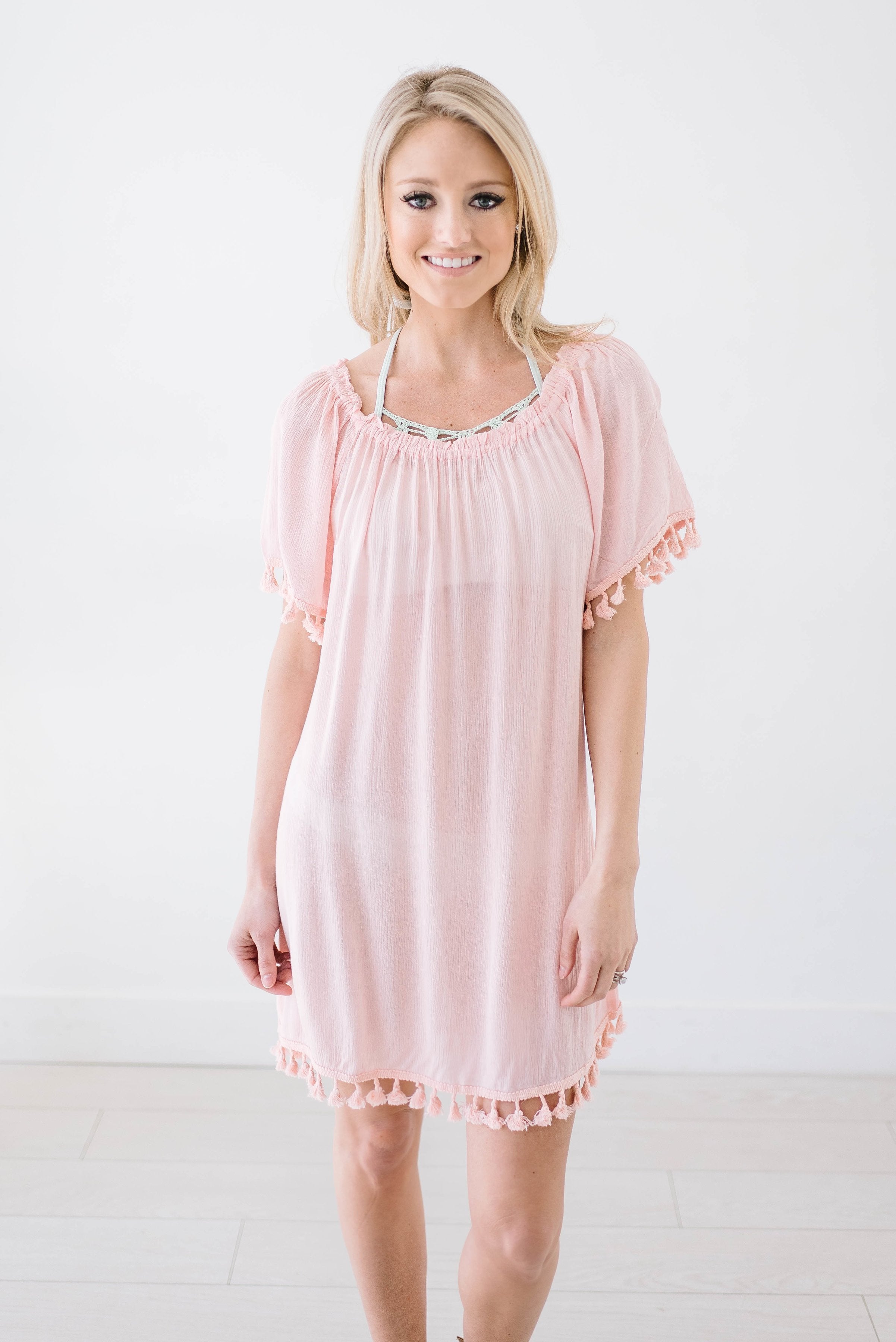 Belmar Beach Cover Up In Blush