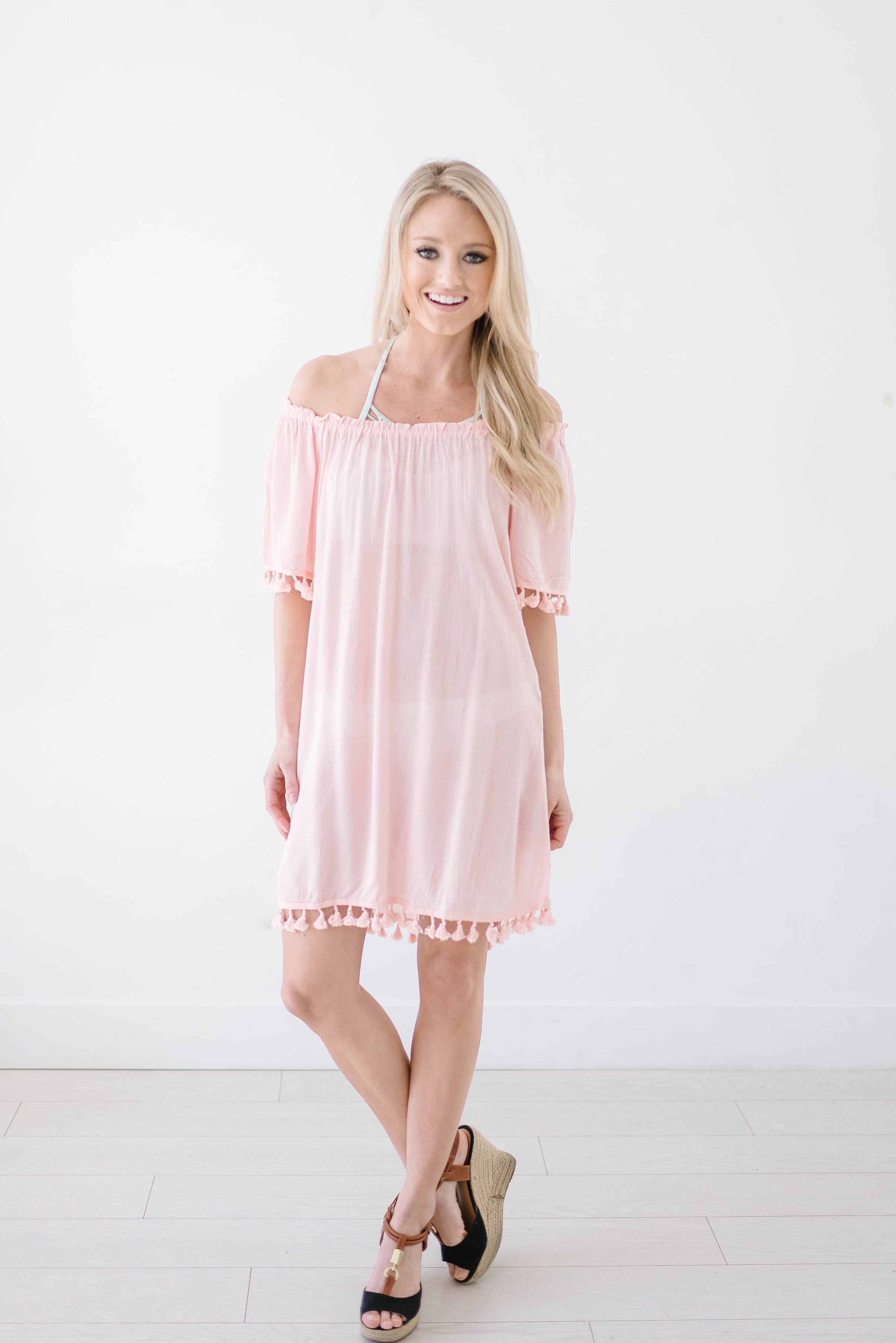 Belmar Beach Cover Up In Blush