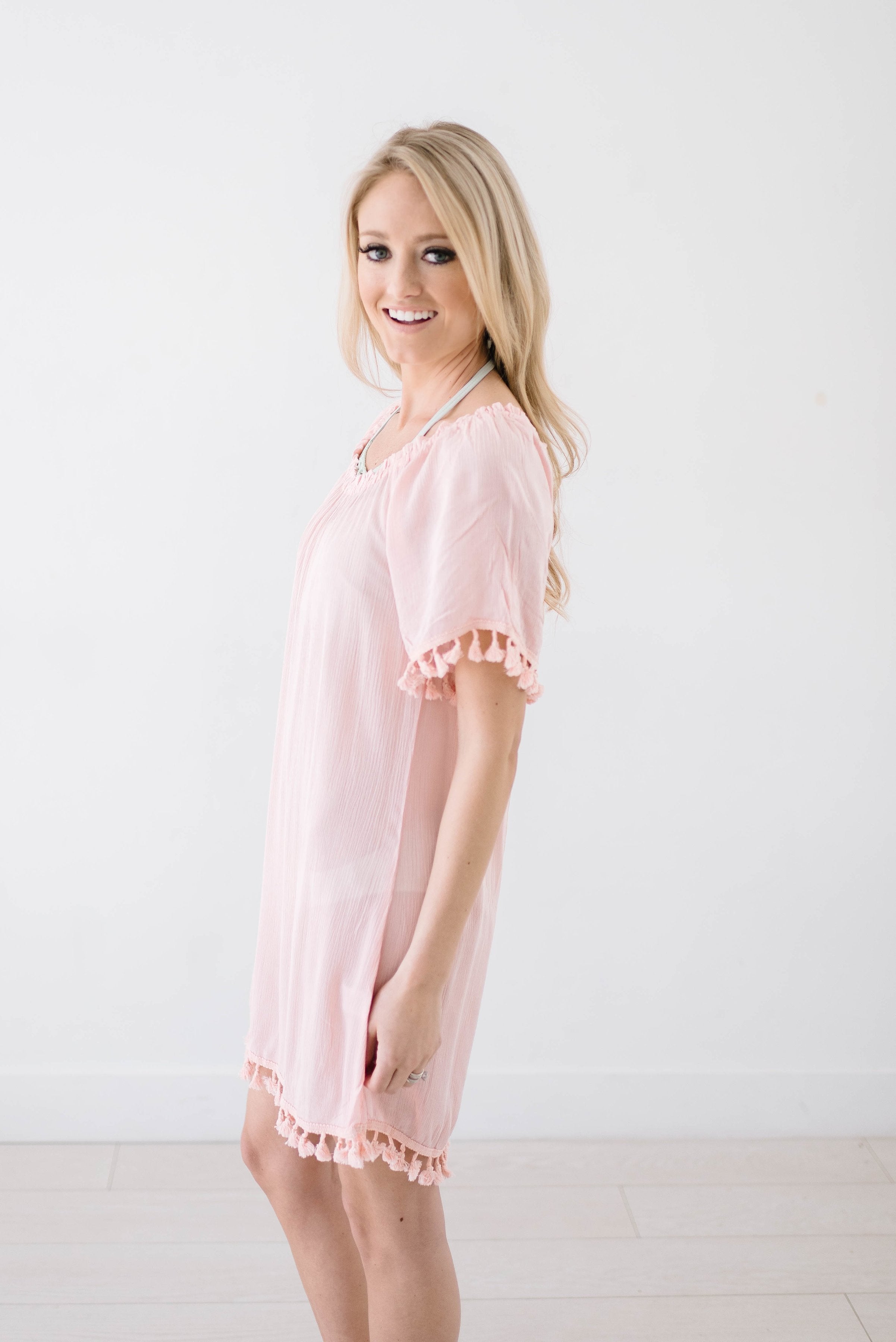 Belmar Beach Cover Up In Blush