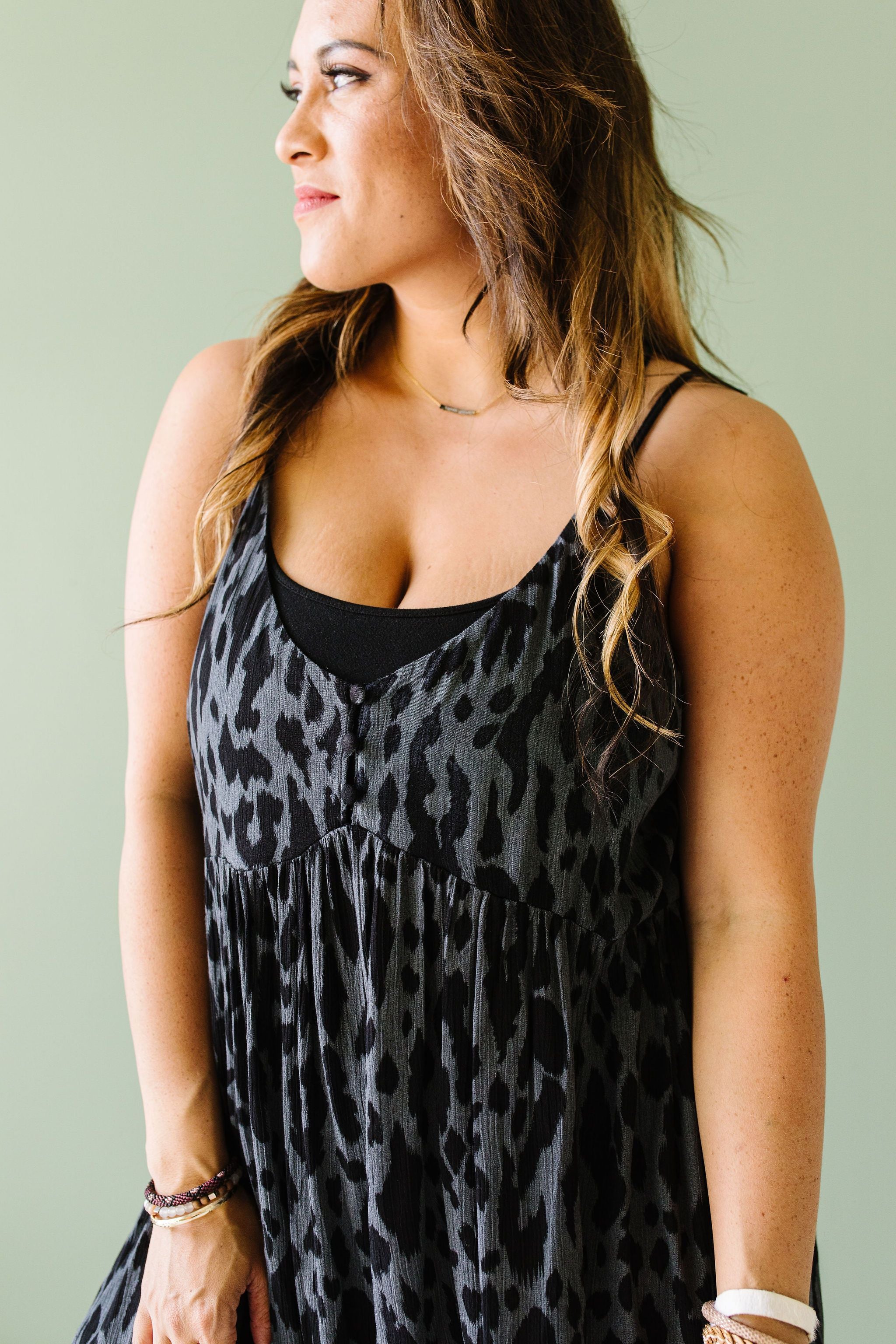 Black Jaguar Tank Dress