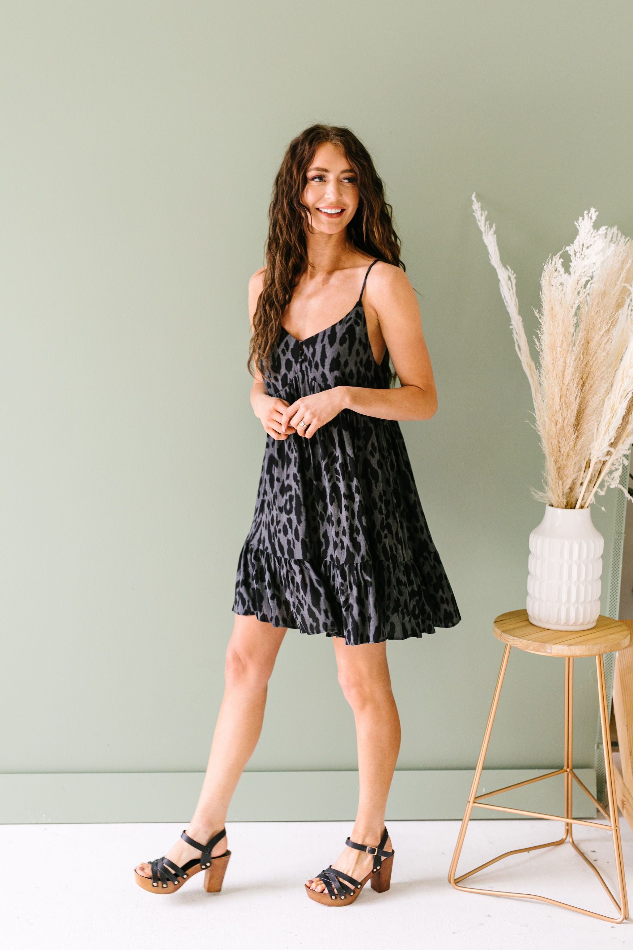 Black Jaguar Tank Dress