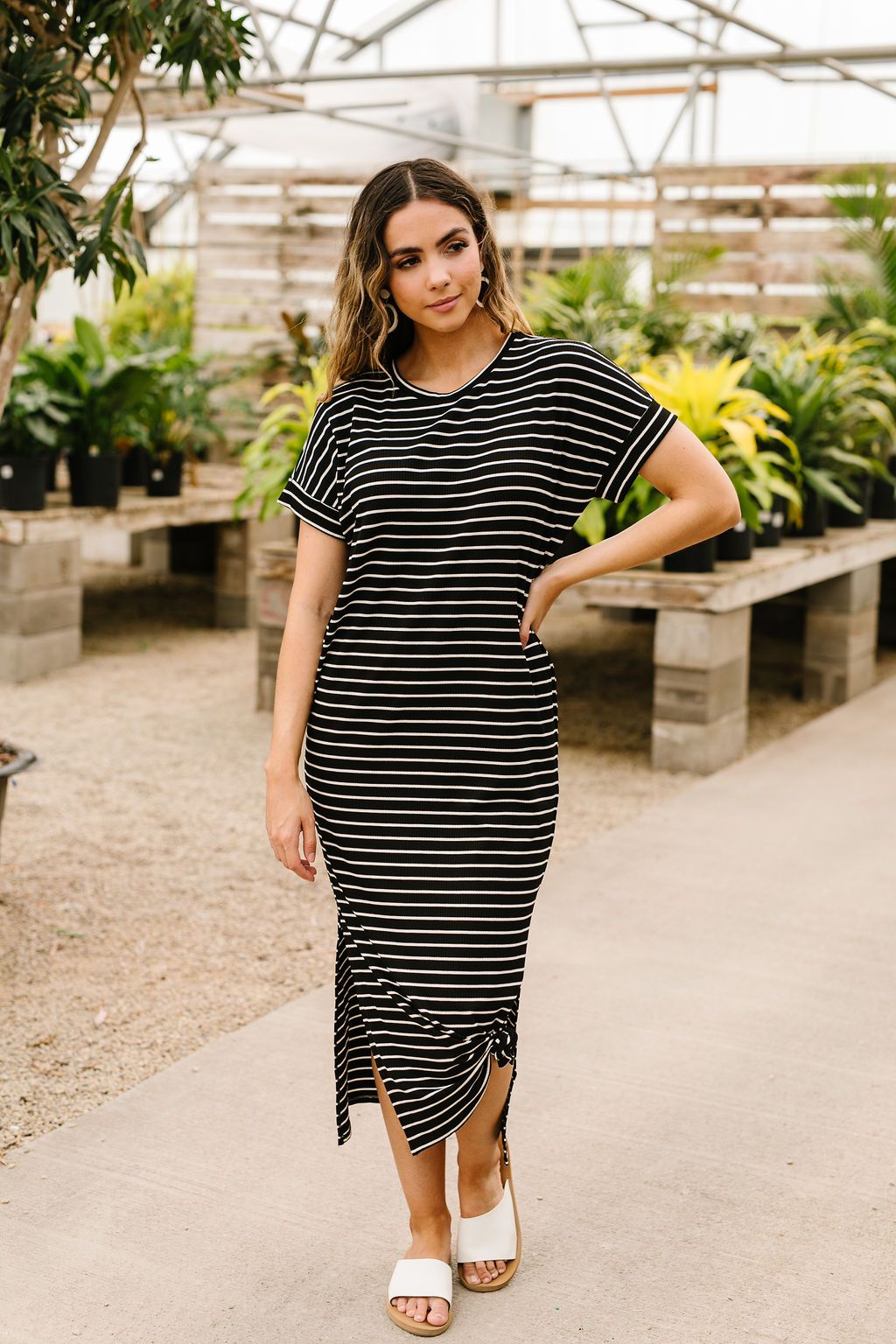 Black Stripes No Gripes Dress