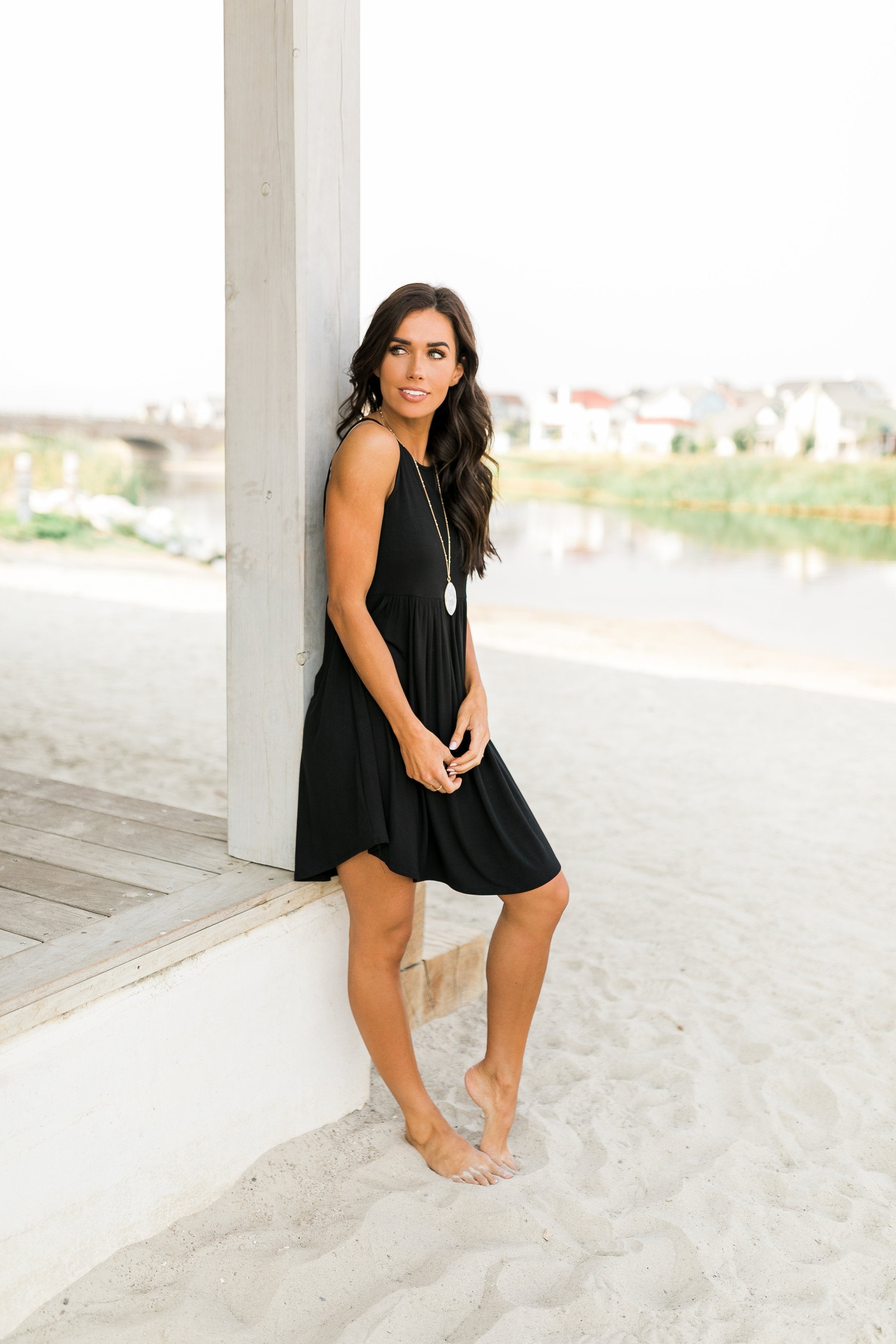 Black Tank Midi Dress