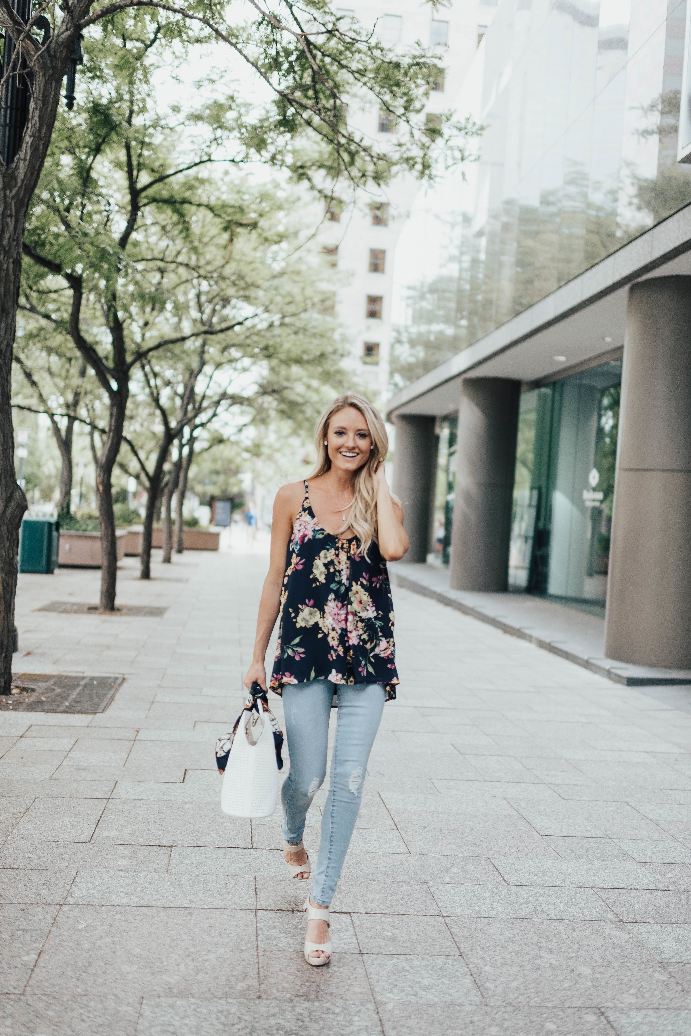 Blue Bouquet Tank