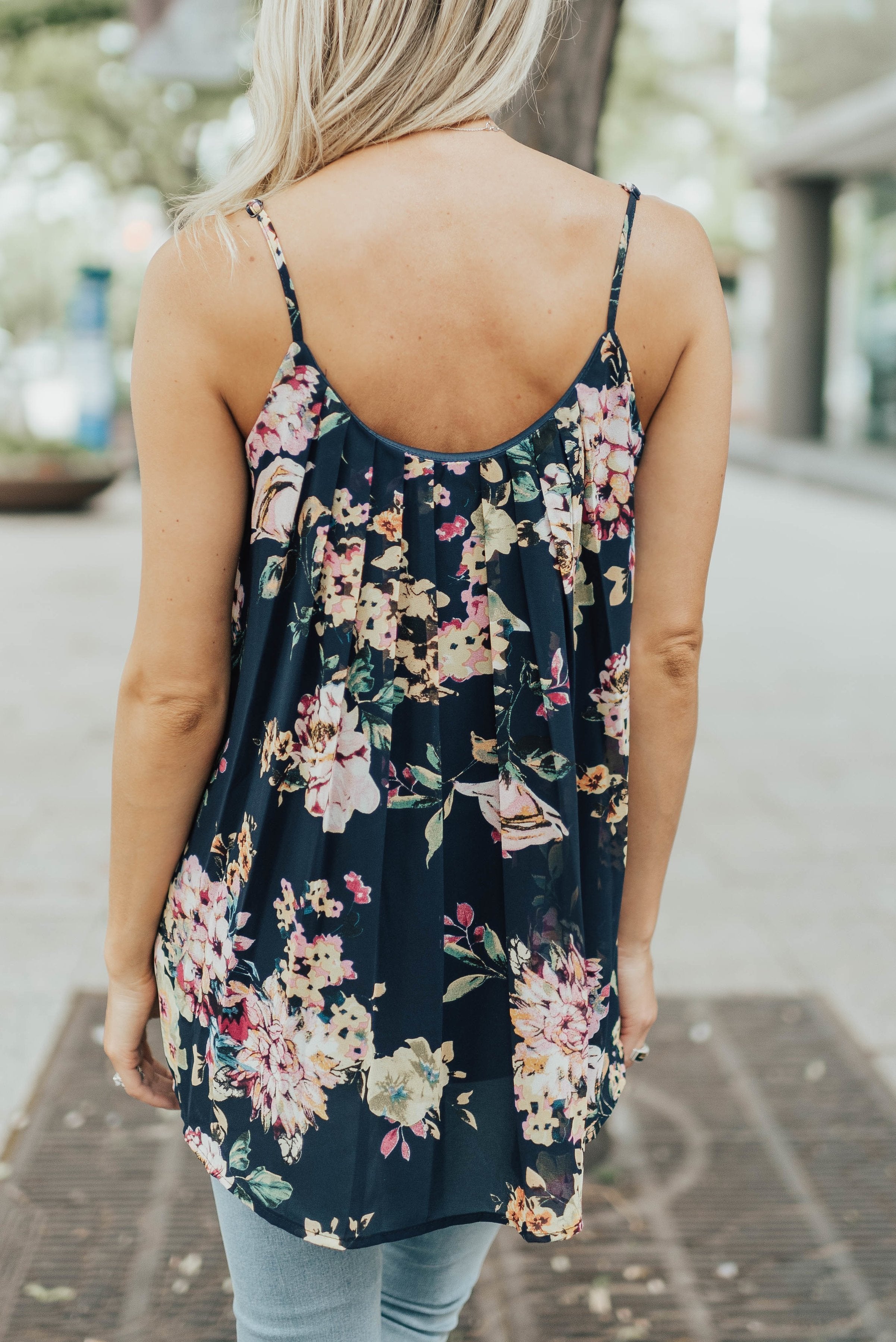 Blue Bouquet Tank