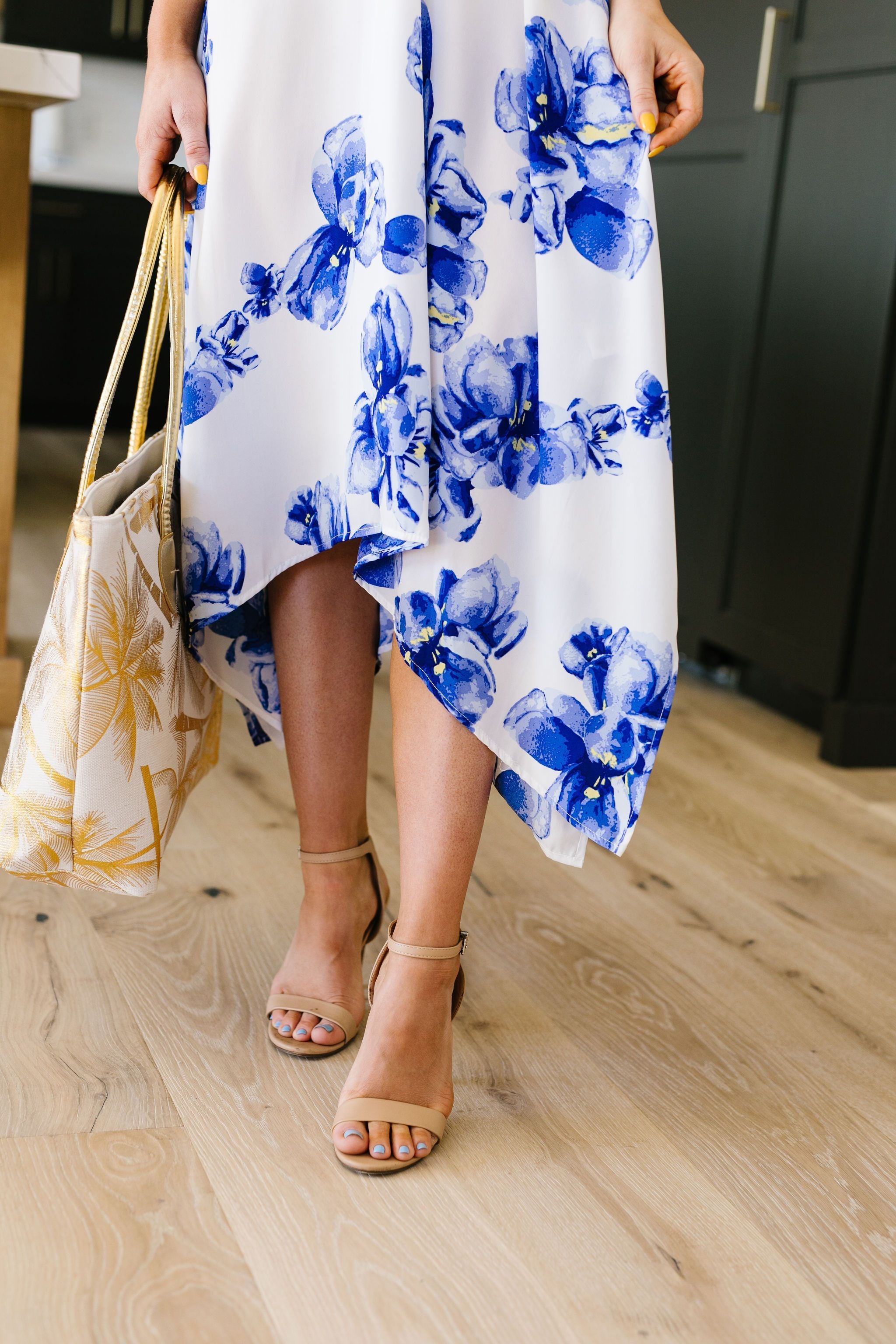 Blue Hibiscus Sun Dress