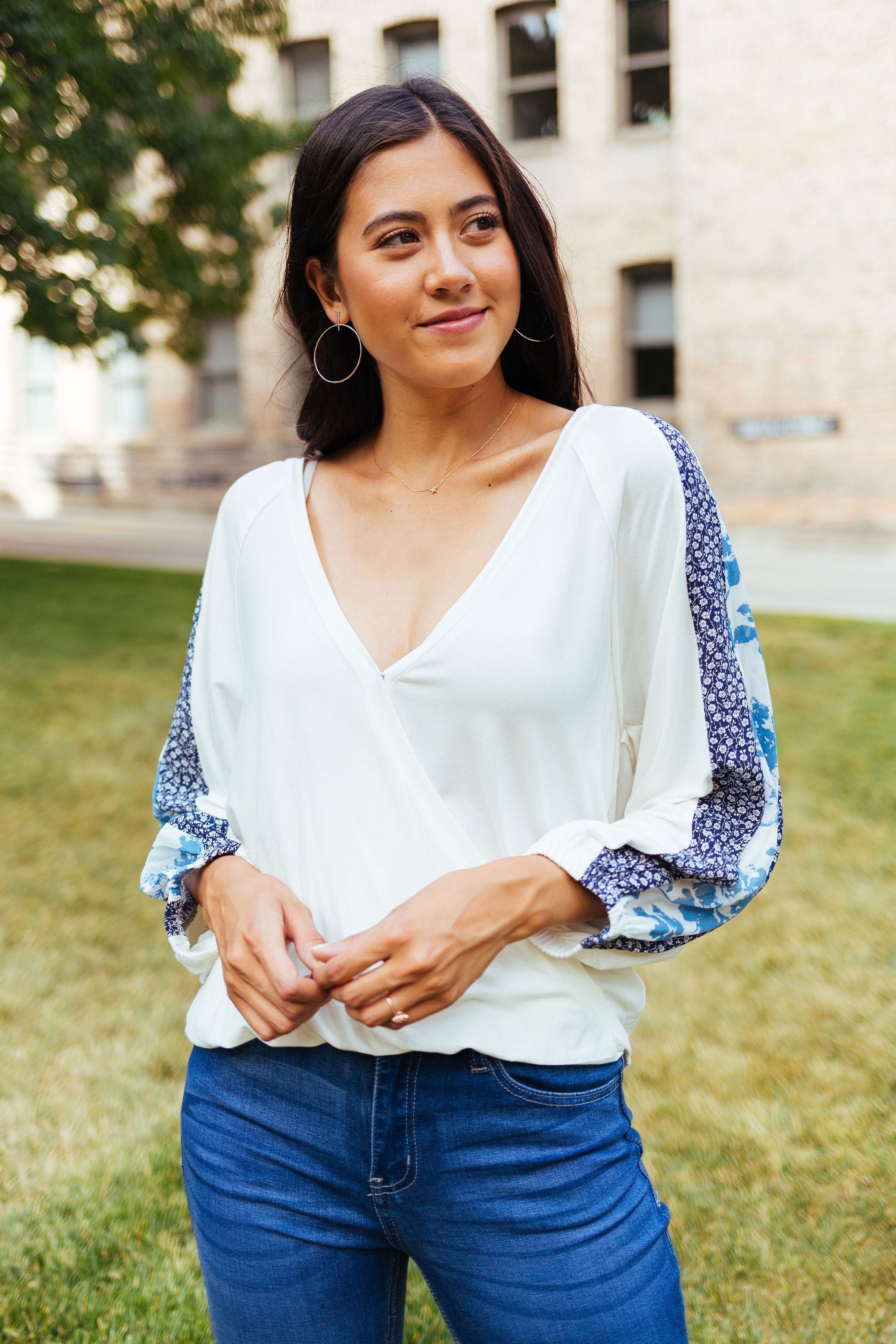 Blue Sleeved Rhapsody Blouse