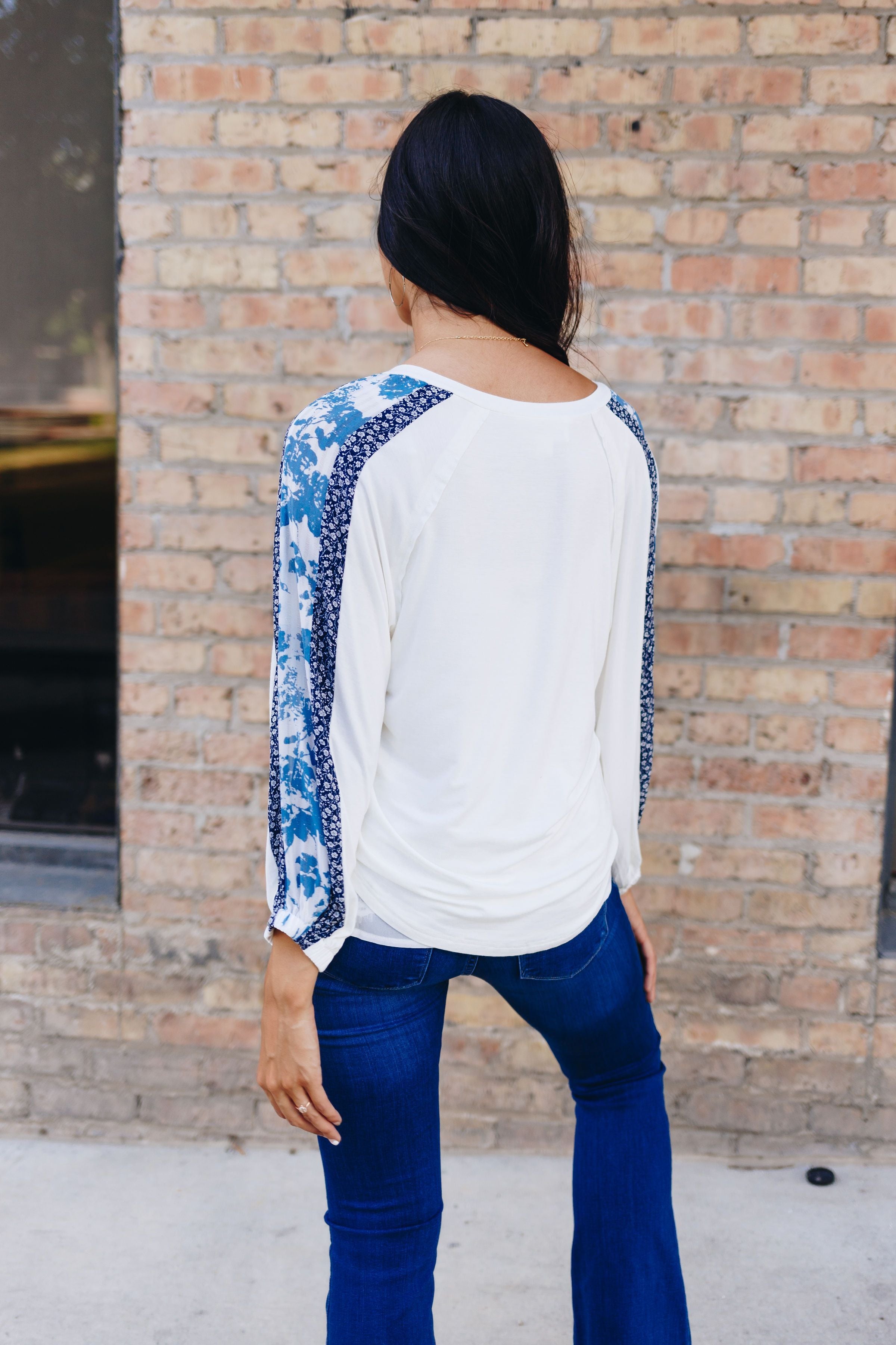 Blue Sleeved Rhapsody Blouse