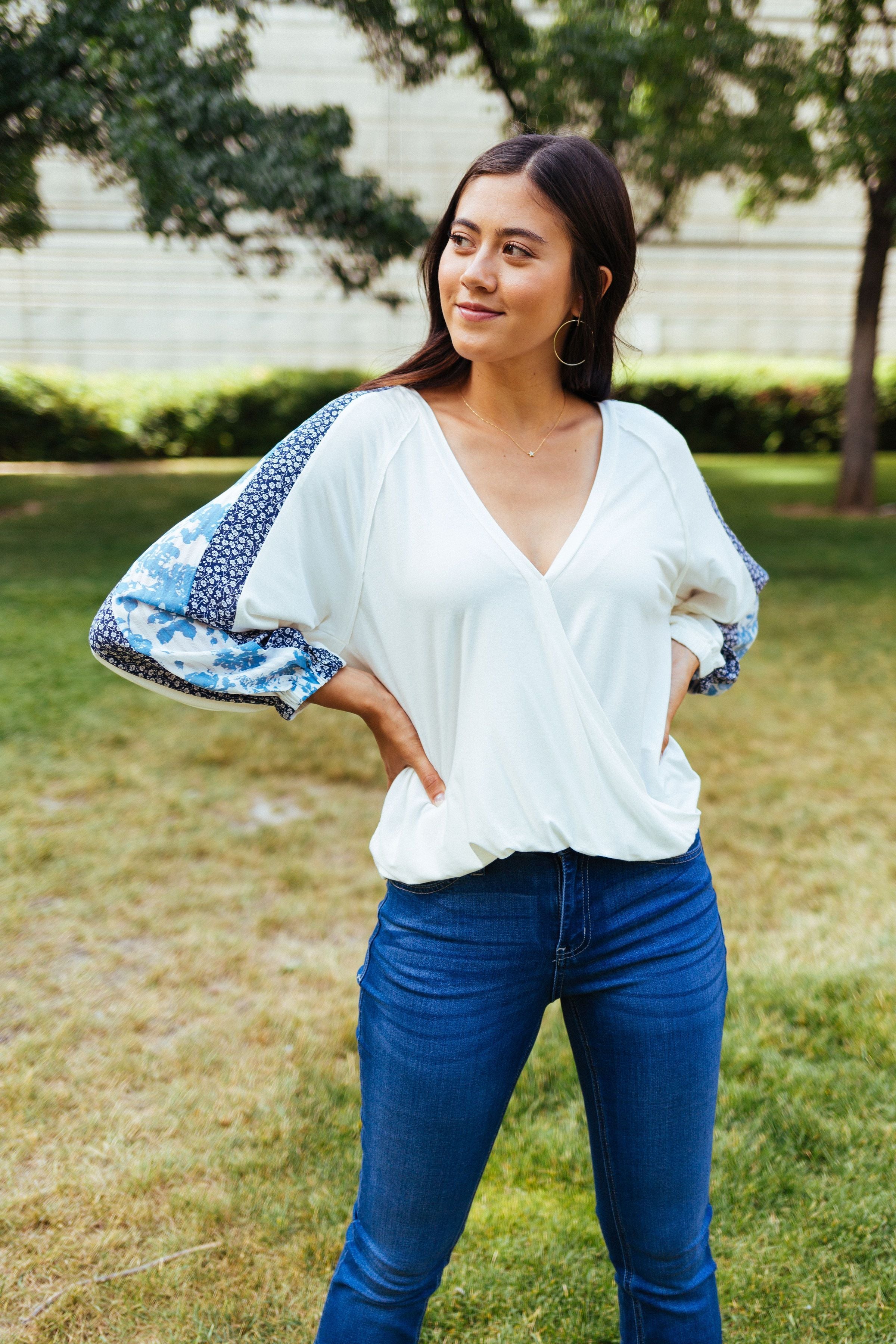 Blue Sleeved Rhapsody Blouse