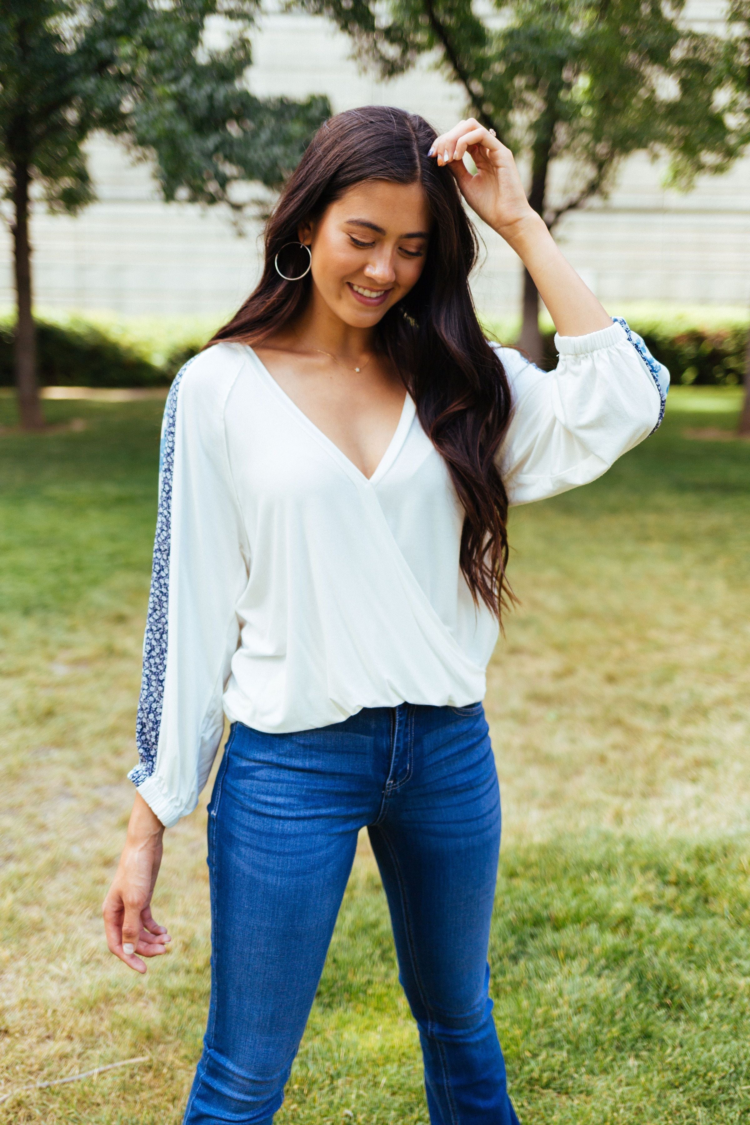 Blue Sleeved Rhapsody Blouse