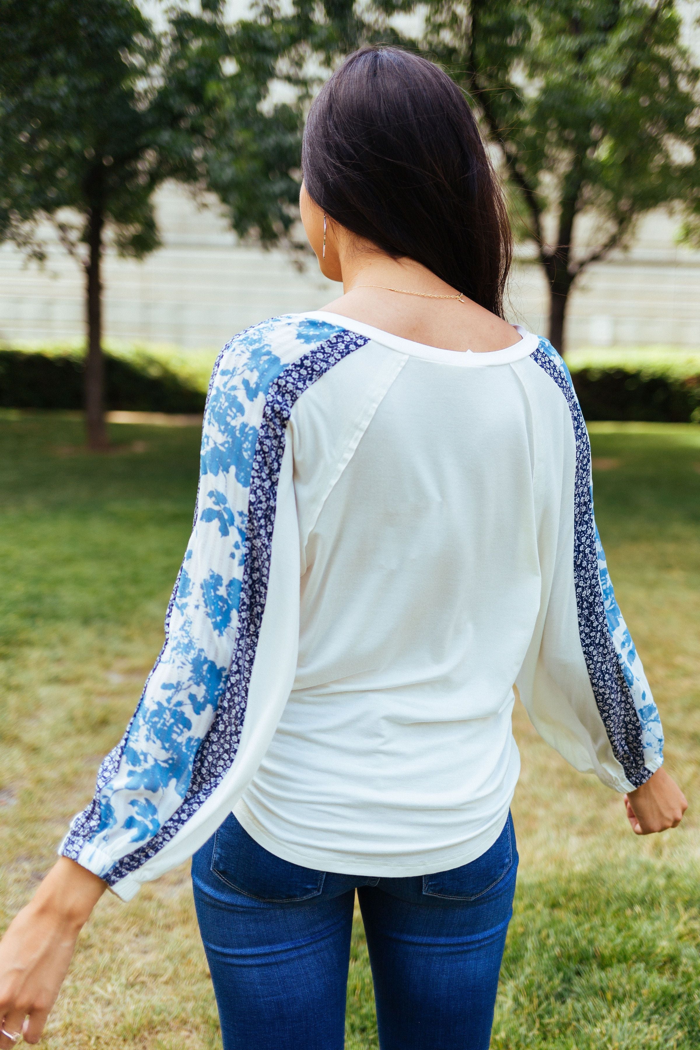 Blue Sleeved Rhapsody Blouse